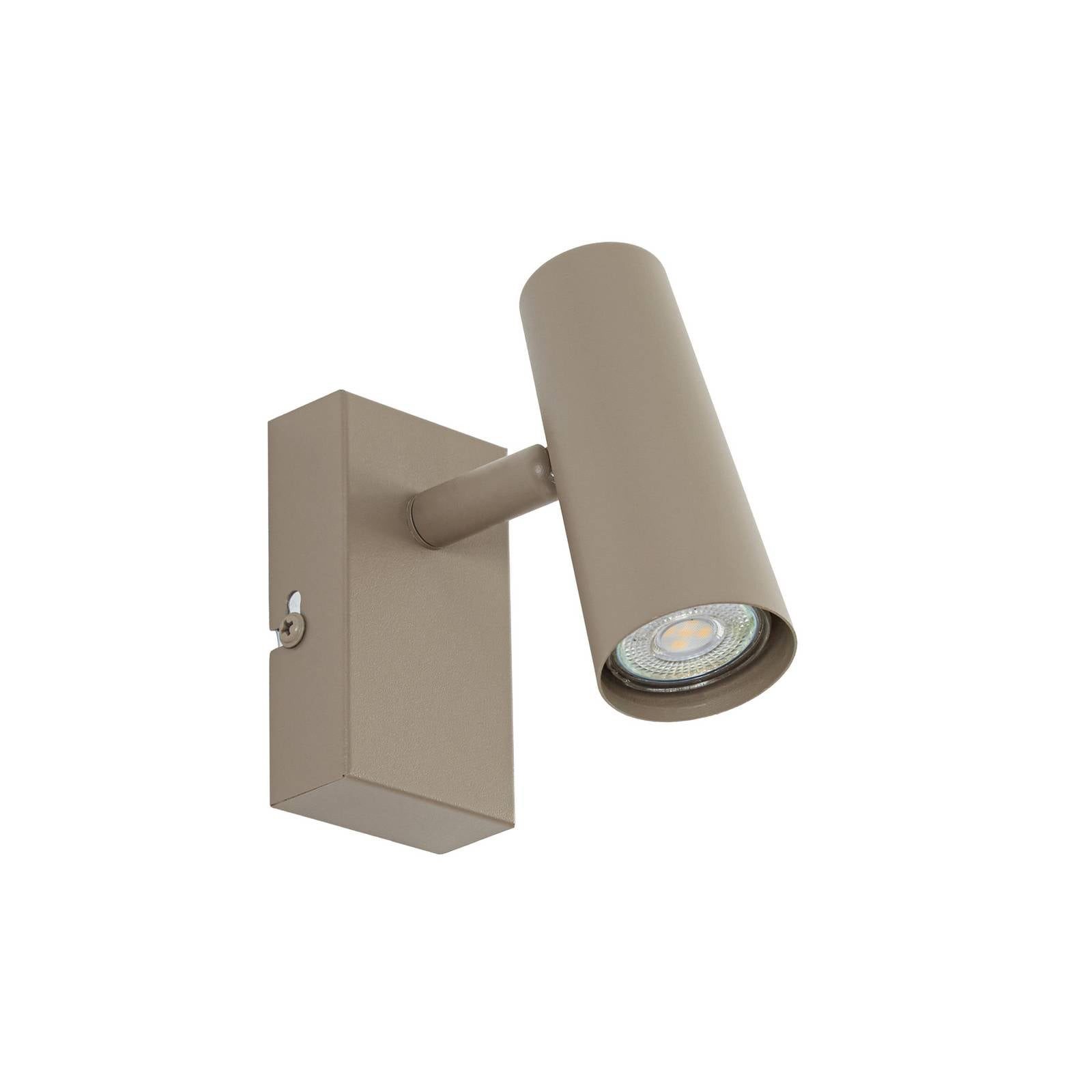Lindby Wandstrahler Iluna, Metall, Braun IP20, 1 x 10 W LED