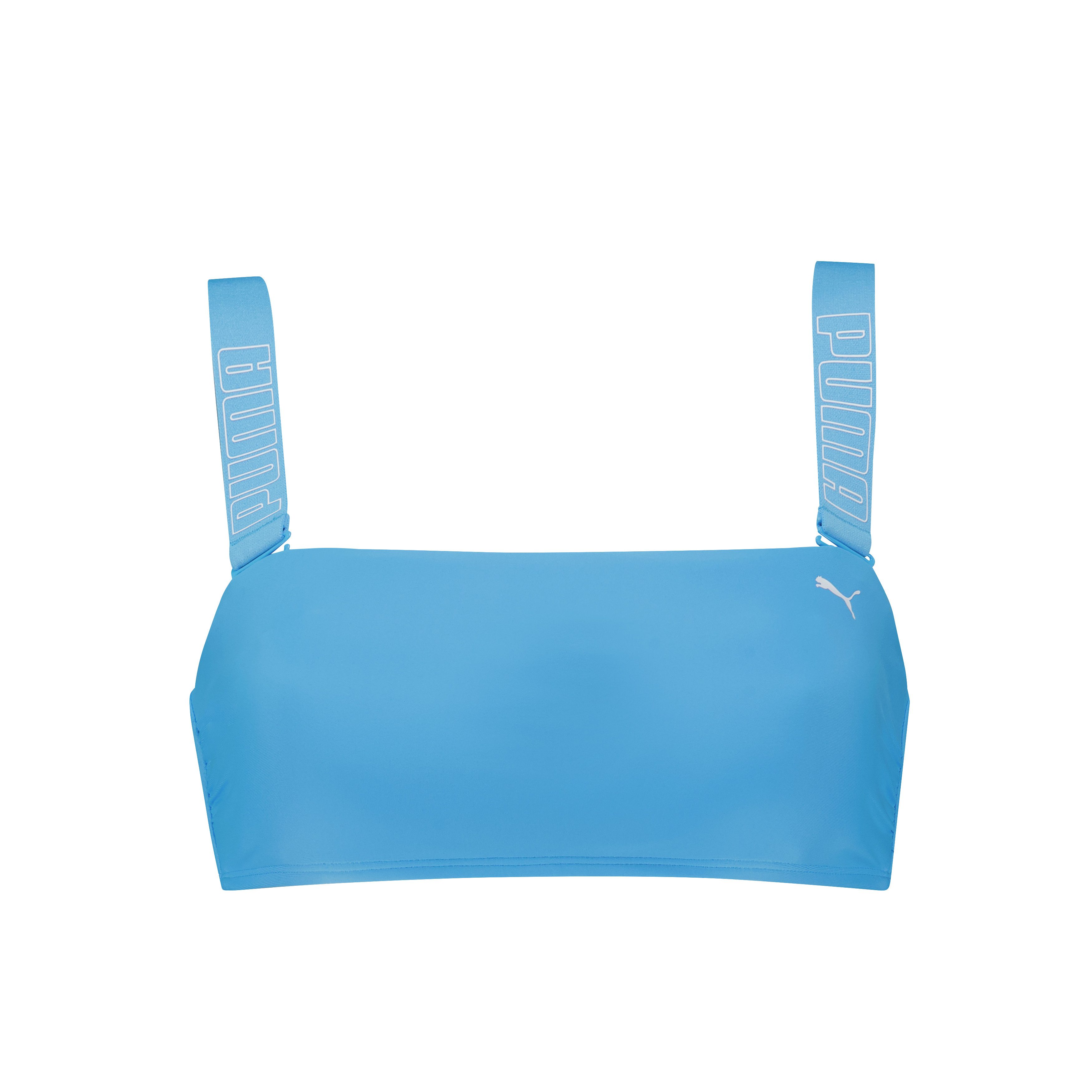 PUMA Bandeau-Bikini-Top PUMA SWIM WOMEN BANDEAU TOP, breite, verstellbare Träger mit Logoschriftzug