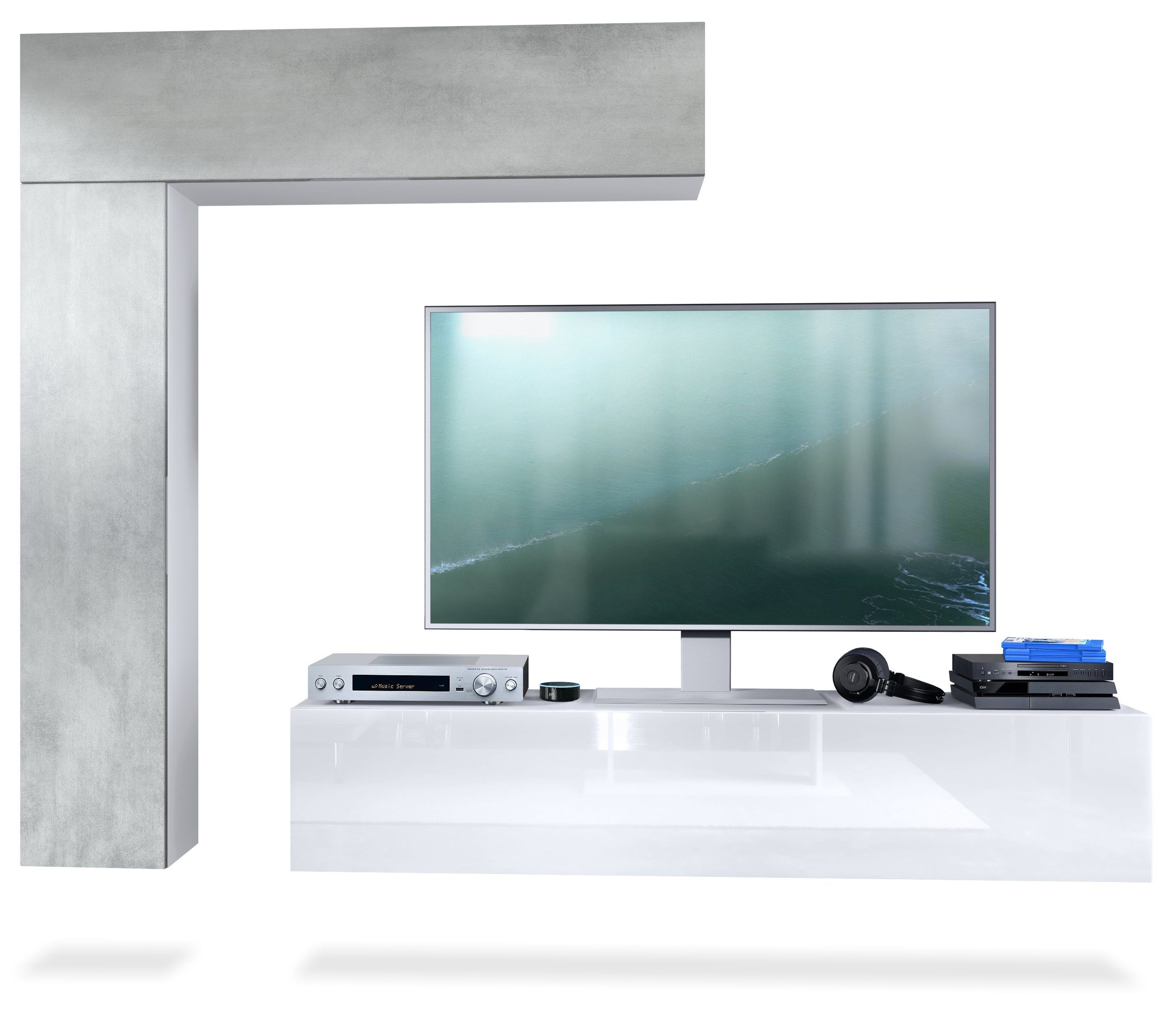 Fronten in Beton Oxid Optik