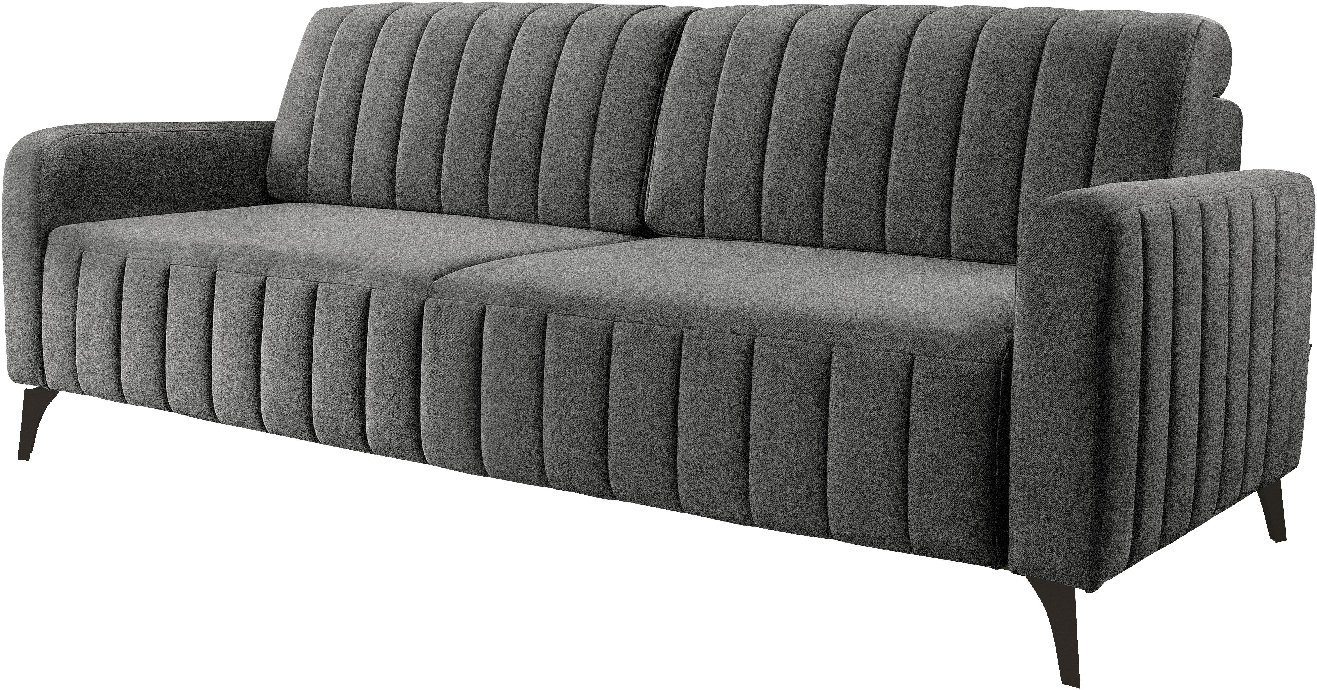exxpo - sofa fashion 3-Sitzer Grande, Schlafsofa, Dauerschläfer, Microvelou günstig online kaufen