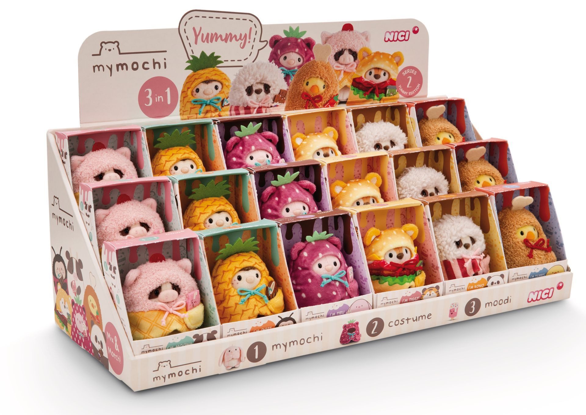 Nici Plüschfigur Nici 61650 Меню Kuscheltier mymochi 8cm in Geschenkbox
