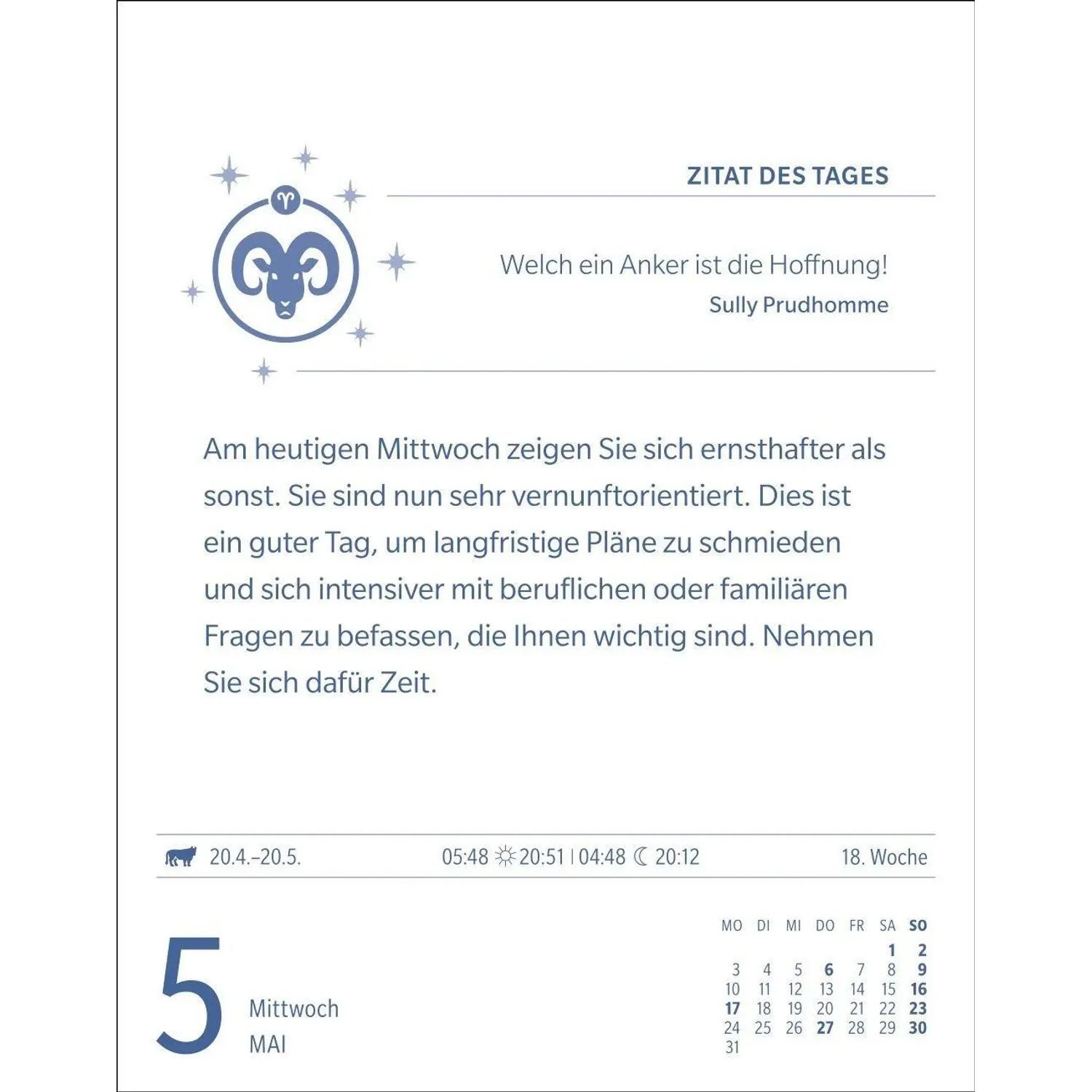 Harenberg Kalender Verlag Abreißkalender Widder Sternzeichenkalender 2027 - Tagesabreißkalender - Ihr... – Bild 4 von 5