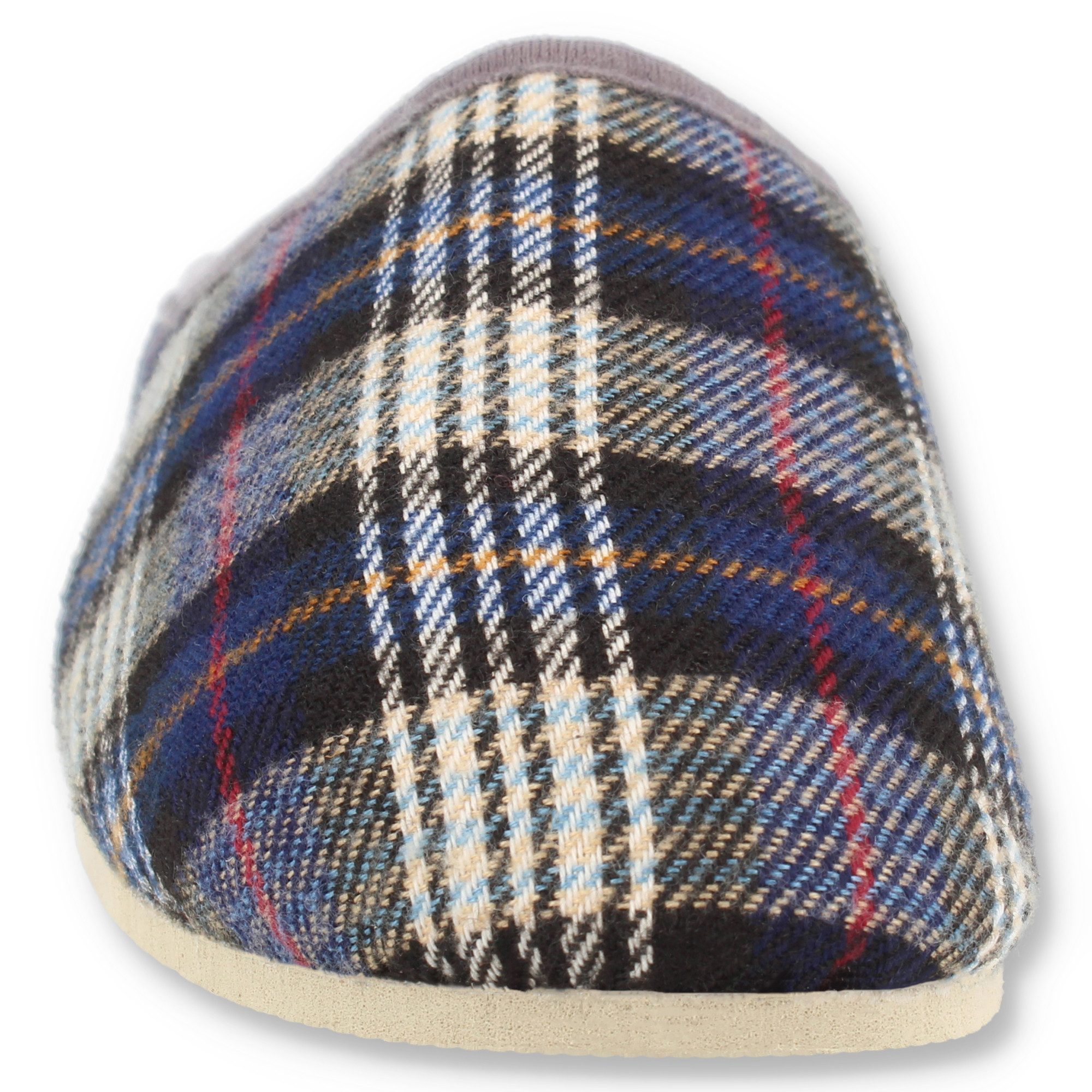 filsko Abisko kariert Damen Herren Kinder Hausschuh Filzpantoffeln, Leichtgewicht, Gästehausschuhe, Slip-On, Gummisohle – Bild 4 von 5