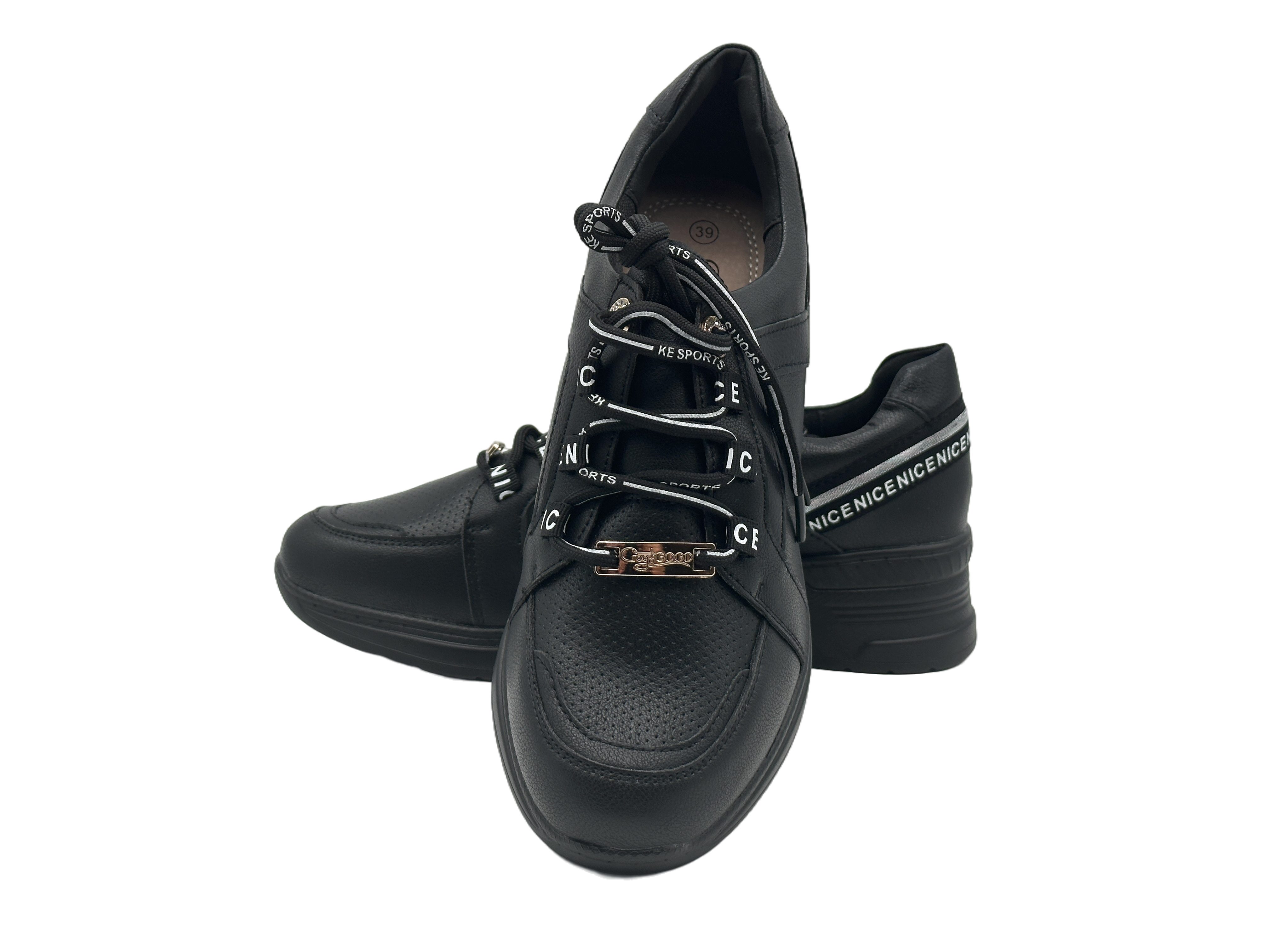 Nowaland Damen Freizeitschuhe Leichter Plateau-Schuh Sneaker Leicht, Pflegeleicht, Komfortabel