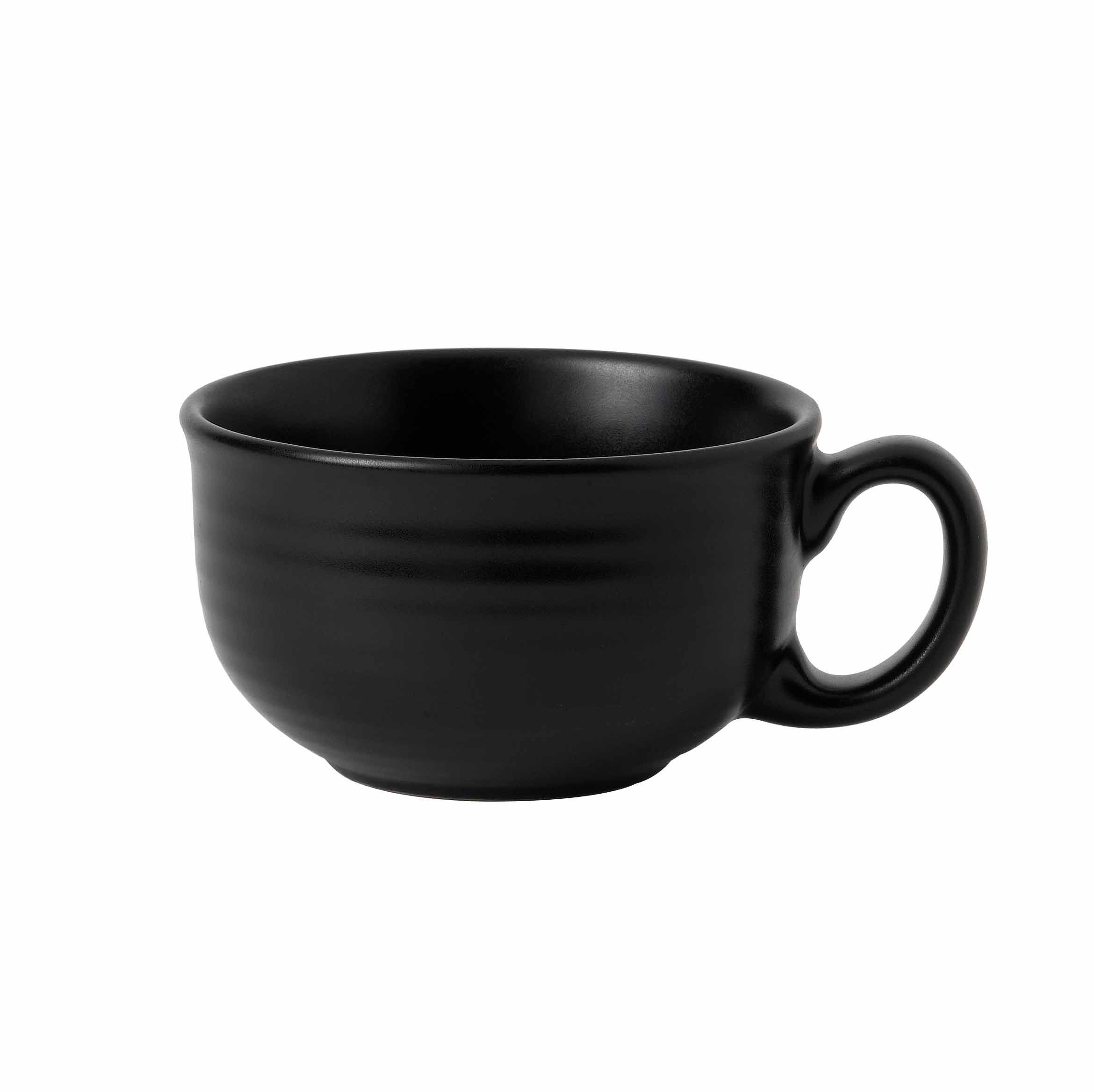 Dudson Tasse Dudson Evo Jet Kaffee/Teetasse 23Cl Rund Schwarz 6 Stück, Porzellan | Tassen