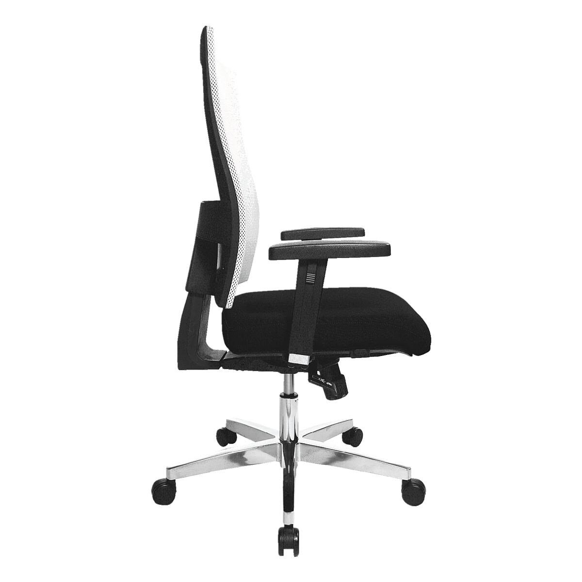 Otto Office Armlehnen, weißer Premium Schreibtischstuhl mit Premium, Netzrückenlehne Premium und Sitztiefenverstellung schwarz Office