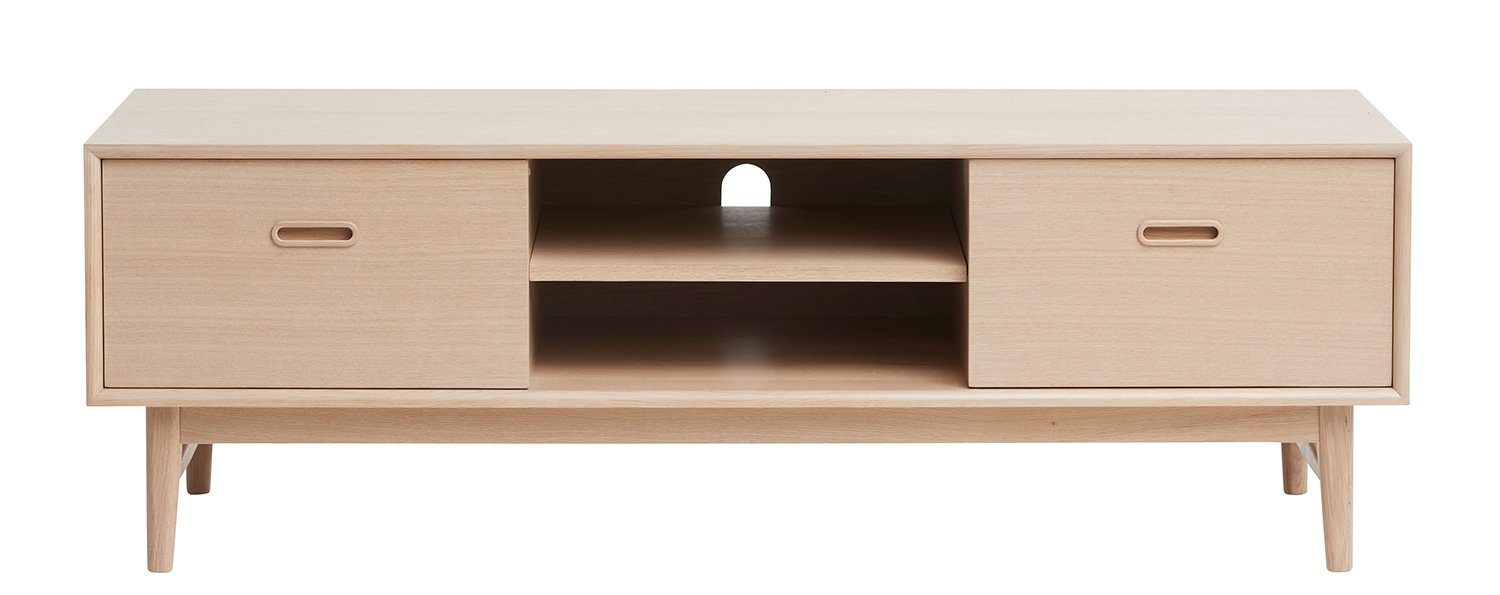 ebuy24 TV-Bank Rosie TV Tisch mit 2 Türen in massiver,furnierter (1 St)