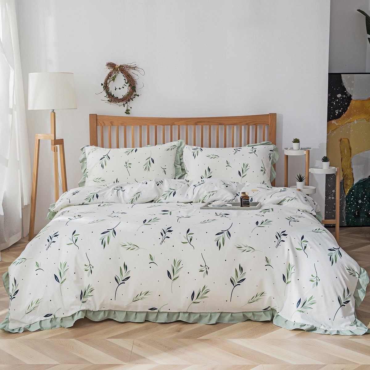 BYSURE Bettwäsche, Polyester, 2 teilig, Blumen-Bettbezug günstig online kaufen
