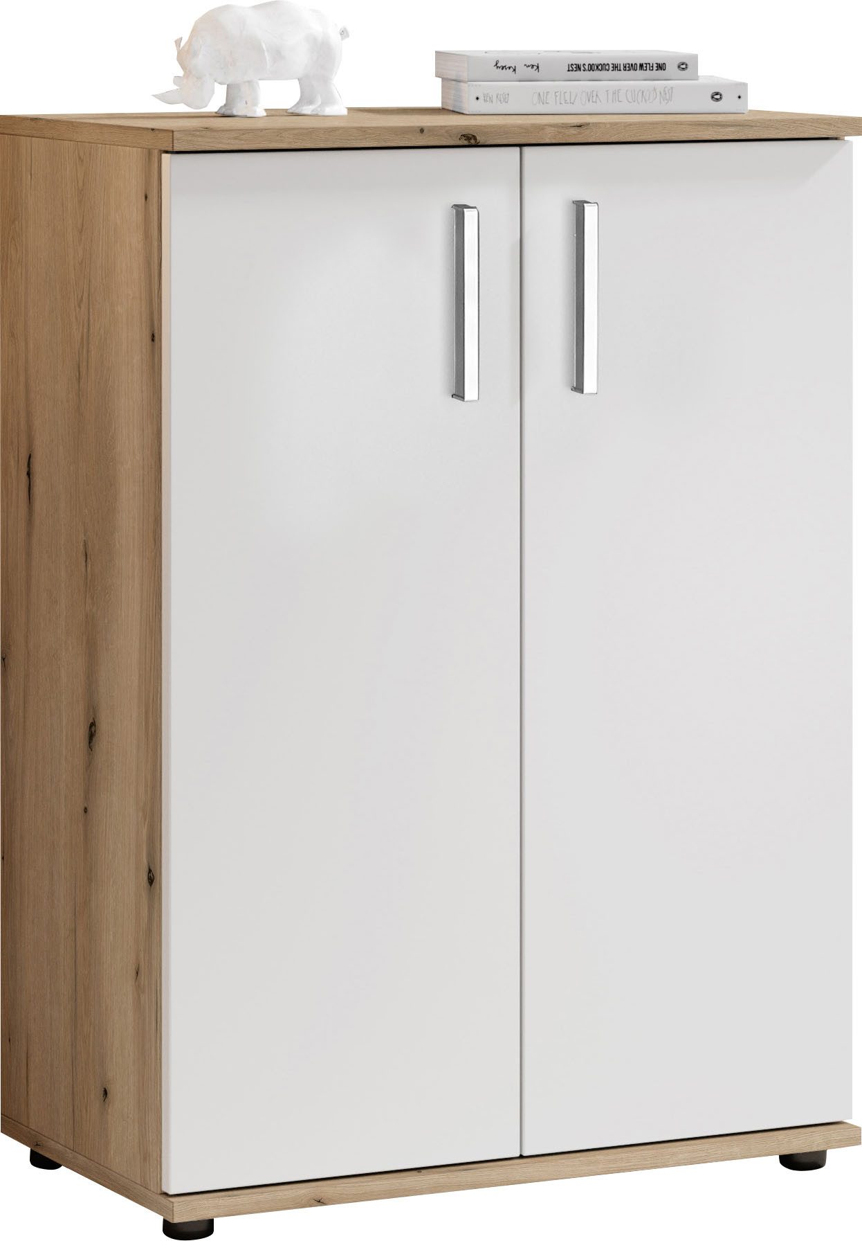 HBZ Kommode BC-Drift-2, Mehrzweckschrank Stellmaß BxHxT 60x84x35 cm (1 St), Schrank mit 2 Türen und 1 Einlegeboden