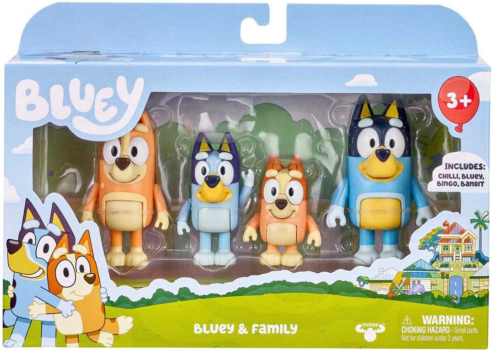 Moose Spielfigur Bluey & Familie 4er Pack
