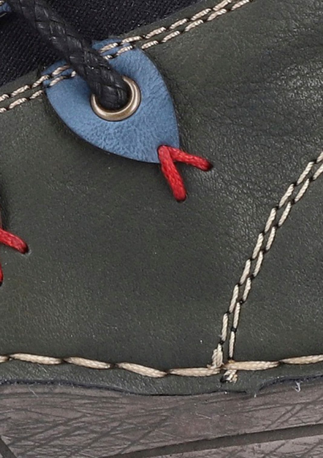 Rieker Stiefelette Schlupfboots, Slipper mit bunten Applikationen seitlich
