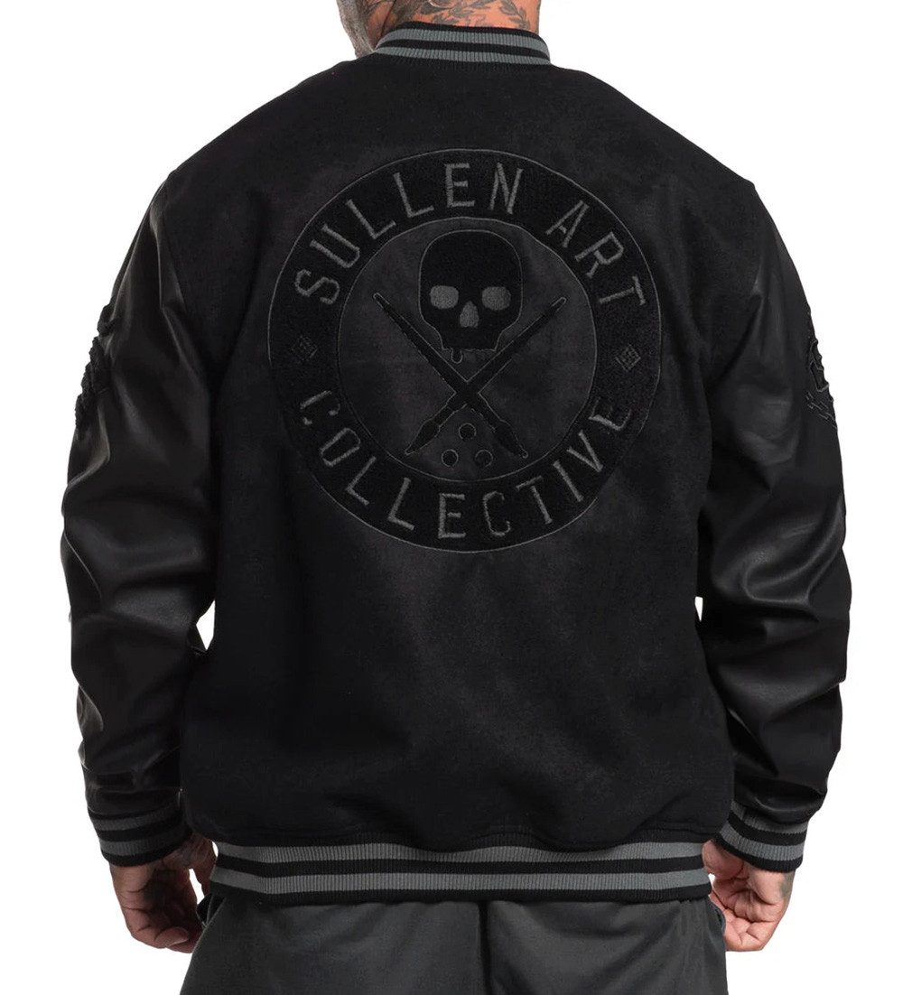 Sullen Clothing Collegejacke Varsity Jacket Schwarz Baseball Jacke Übergang günstig online kaufen
