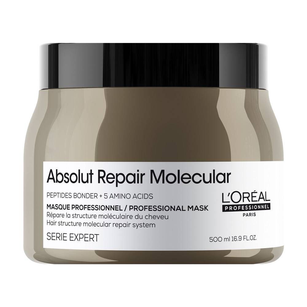 L'ORÉAL PROFESSIONNEL PARIS Haarkur L'Oréal Professionnel Absolut Repair Molecular Maske 500 ml, 1-tlg., Professionelle Salon Pflege