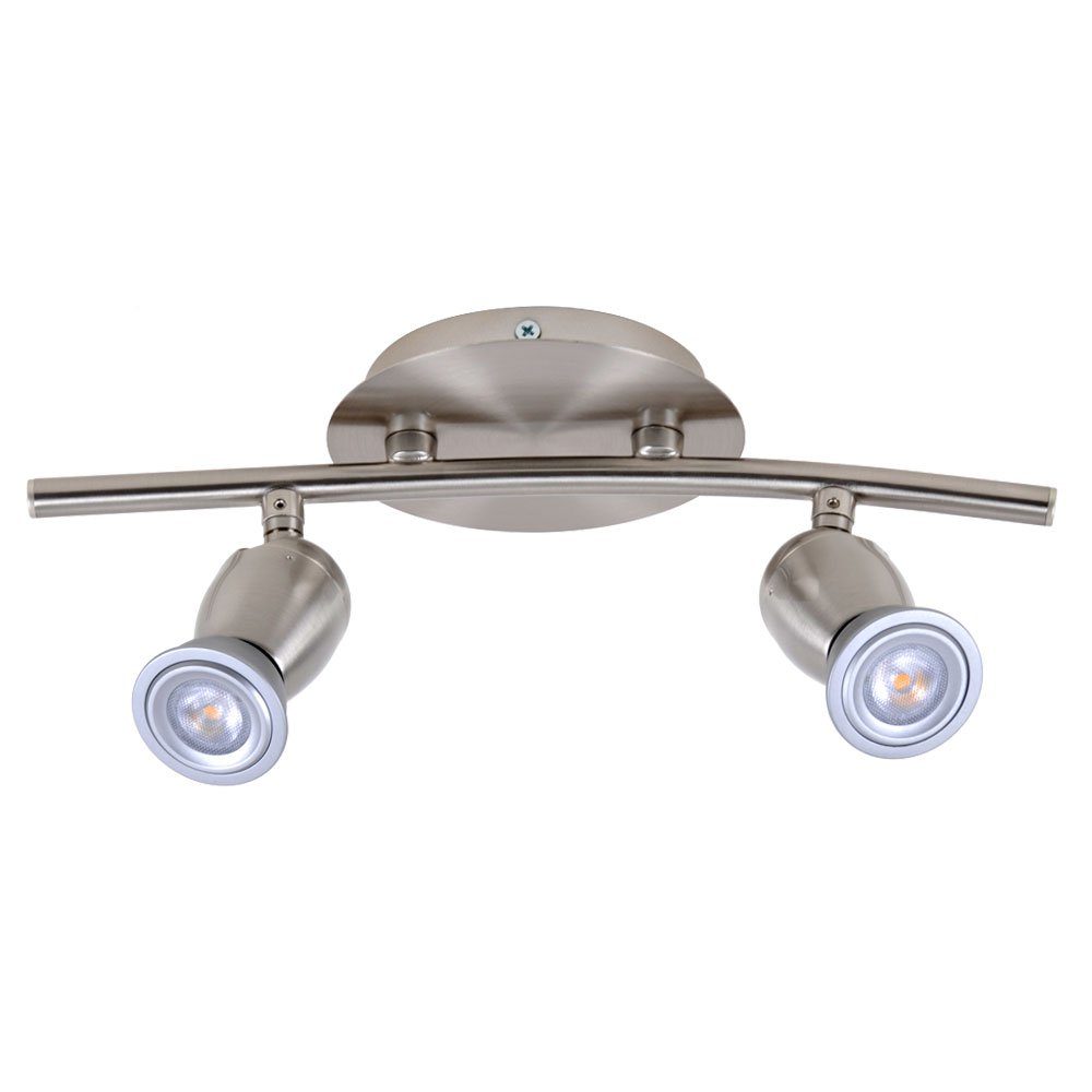 Philips LED Deckenleuchte, Leuchtmittel inklusive, Warmweiß, Deckenleuchte Deckenlampe Spotleuchte Spotlampe LED Chrom