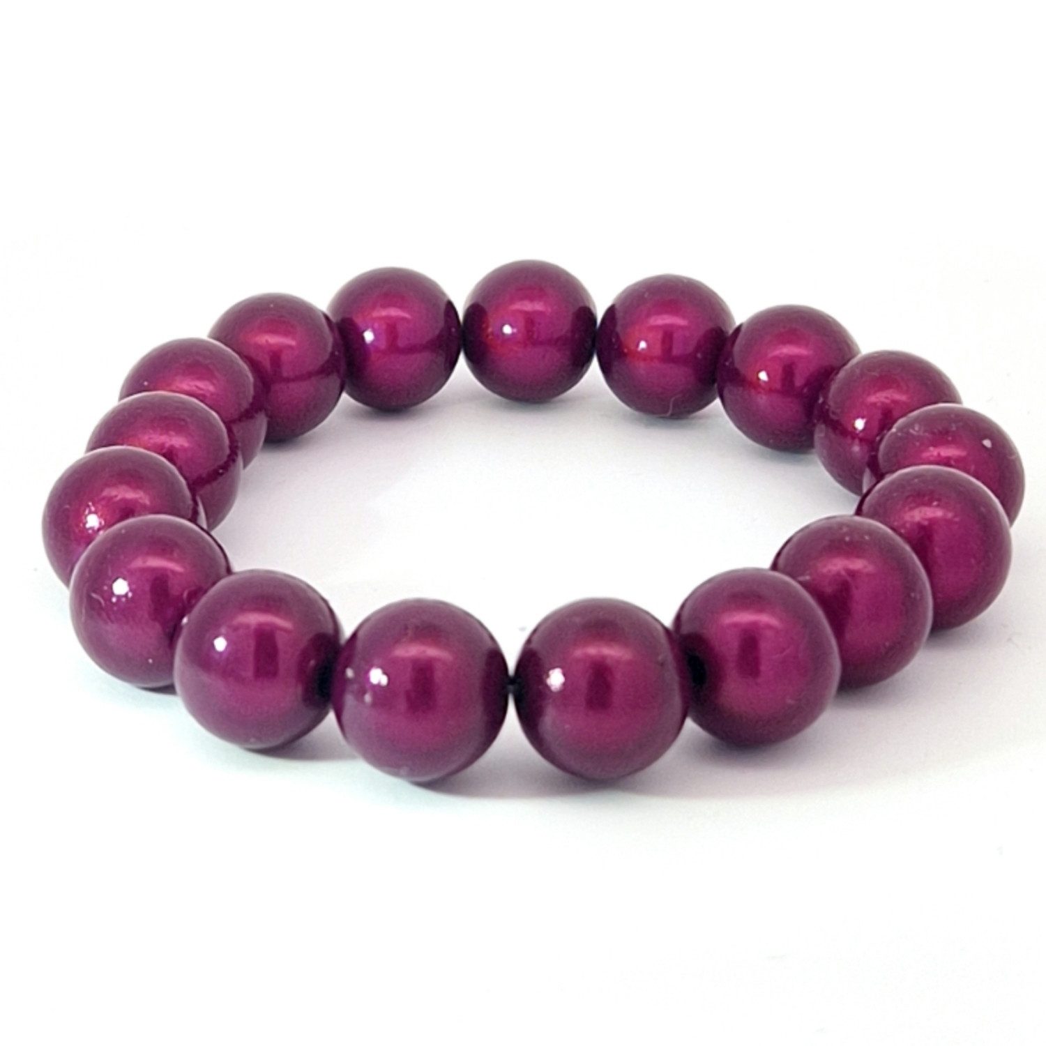Perlenarmband Perlenarmband Wonder aus 12mm Perlen, verschiedene Farben