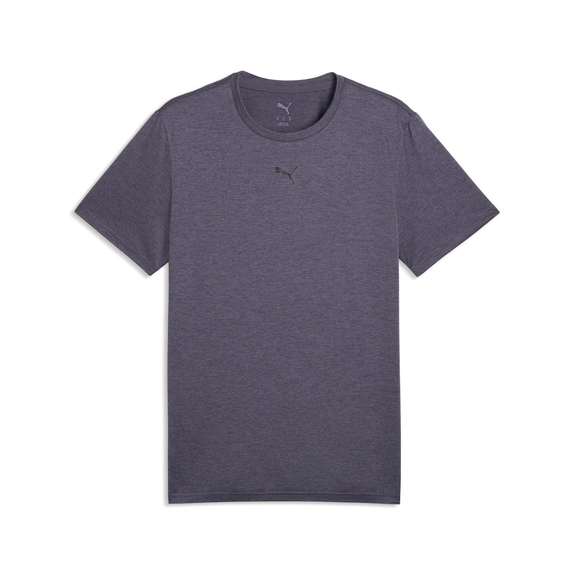 PUMA Trainingsshirt M TAD ESSENTIALS HEATHER CAT TEE (CF SMALL CAT) Basic-T-Shirt, Kurzarm, für Sportmode
