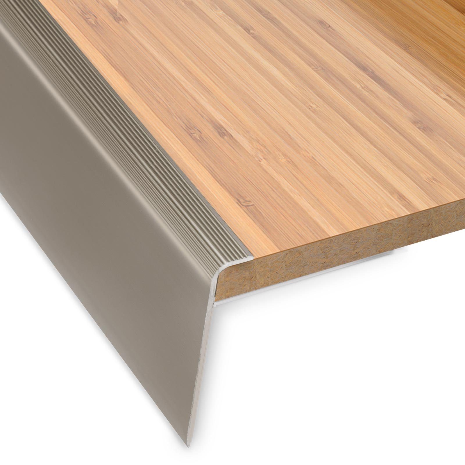 Karat Treppenkantenprofil Cosinus F, Treppenkantenschutz, verschiedene Farben & Größen, Für Bodenbeläge mit 7 – 8 mm Höhe – Bild 3 von 5