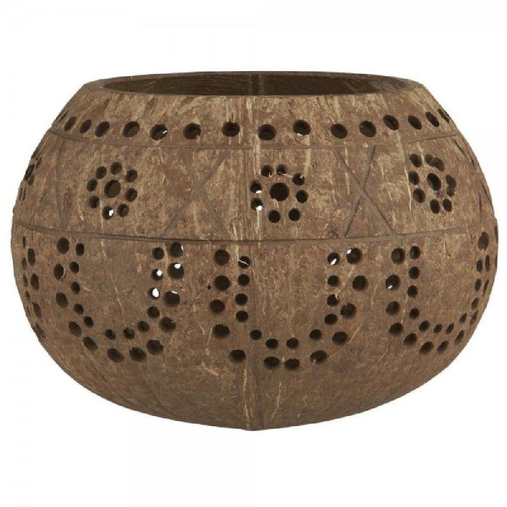 Ib Laursen Kerzenhalter Ib Laursen Windlicht Hurricane mit Blumen Lochmuste günstig online kaufen