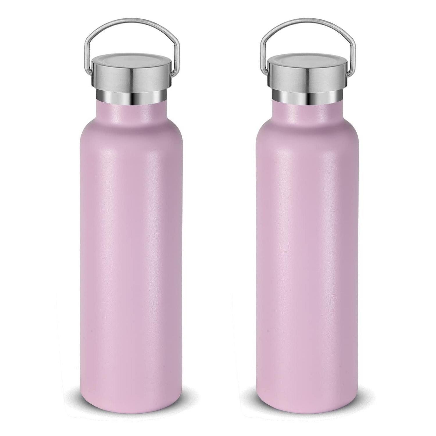 LuxusKollektion Thermoflasche Trinkflasche Edelstahl 2er Set Rosa
