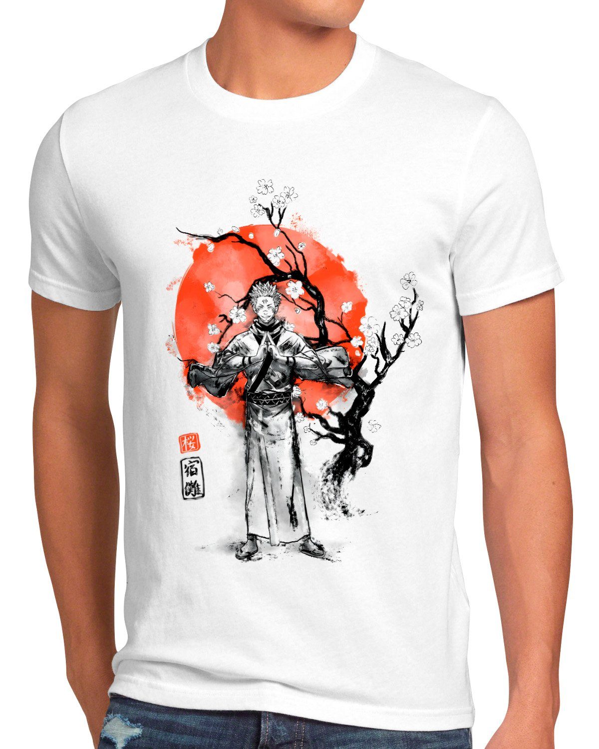style3 T-Shirt Inked Sukuna jujutsu kaisen anime japan manga