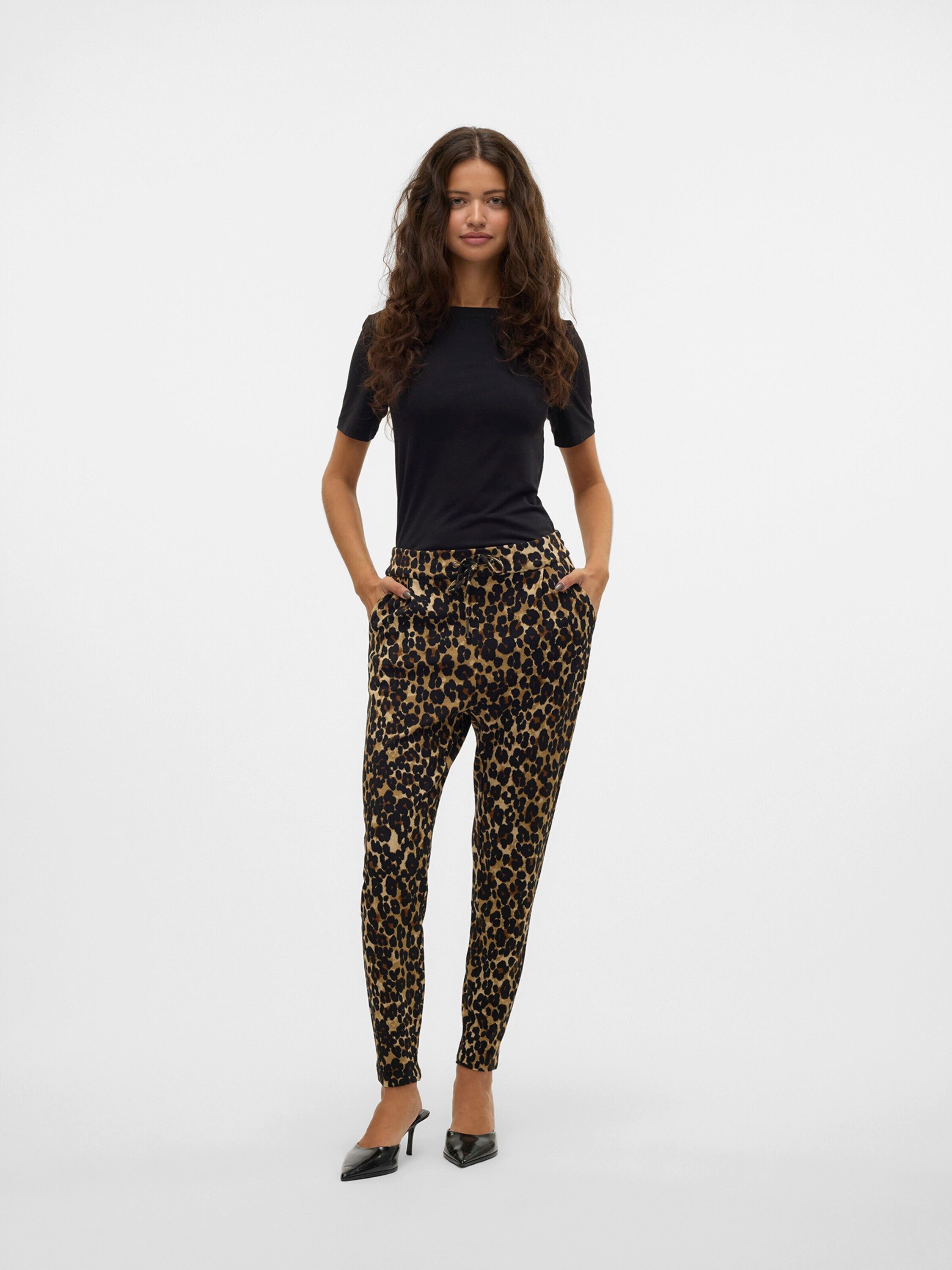 Vero Moda Bundfaltenhose VMEVA (1-tlg) Drapiert/gerafft