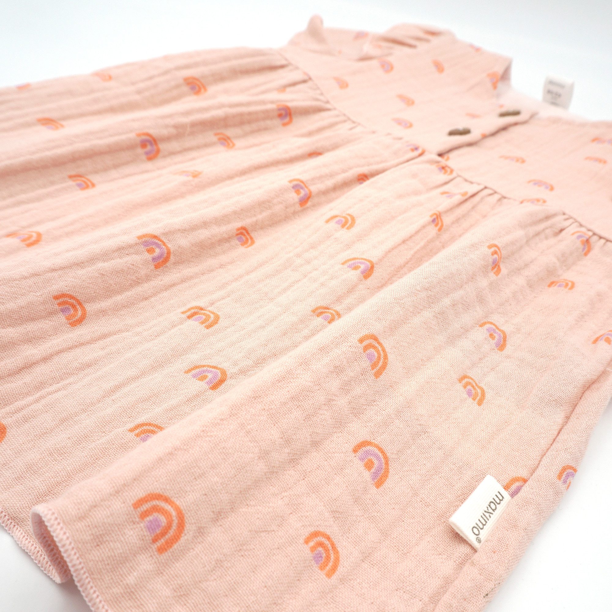 MAXIMO Sommerkleid GOTS BABY GIRL-Kleid, Kurzarm Musselin, Futter (1-tlg)