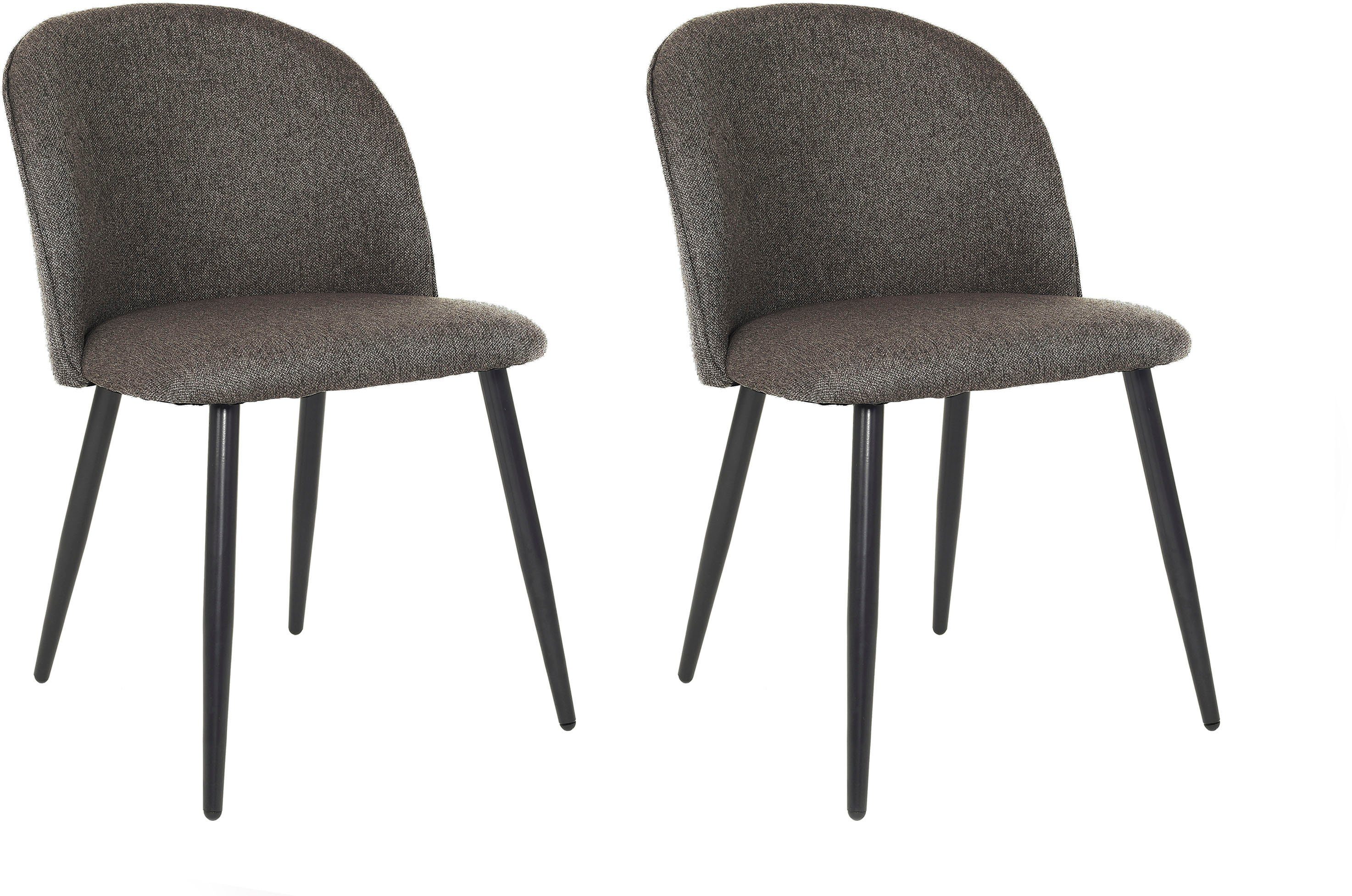 byLIVING Esszimmerstuhl Nayla (Set, 2 St), Bezug in Samt, Webstoff oder Cord, gewölbter Rücken | Stühle