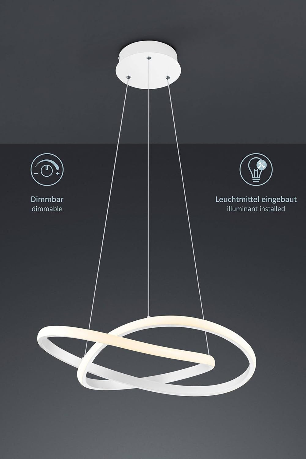 lightling LED Pendelleuchte Wibke, LED fest günstig online kaufen