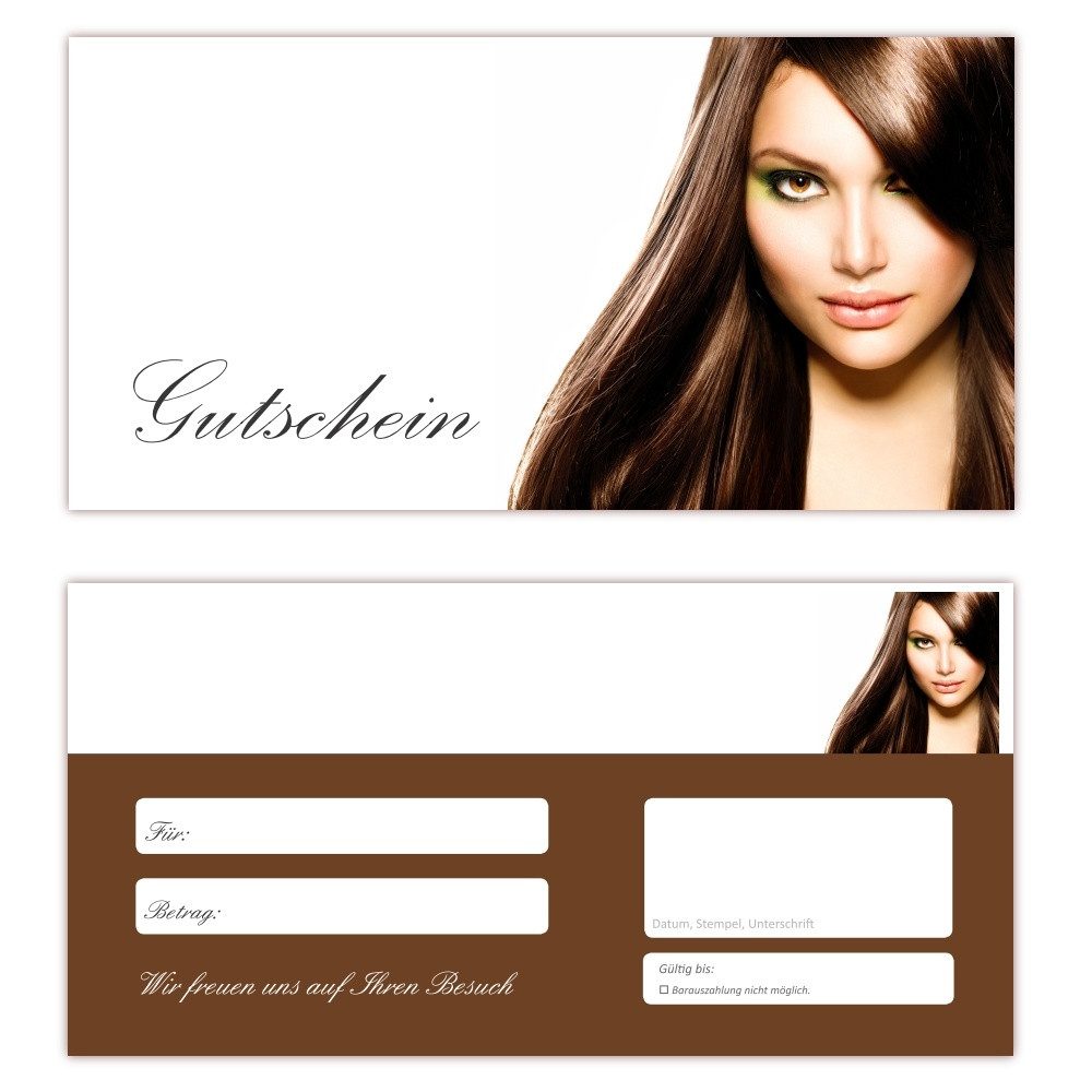 Geschenkkarte Geschenkgutscheine Friseursalon Frisör Gutscheine Haarstudio