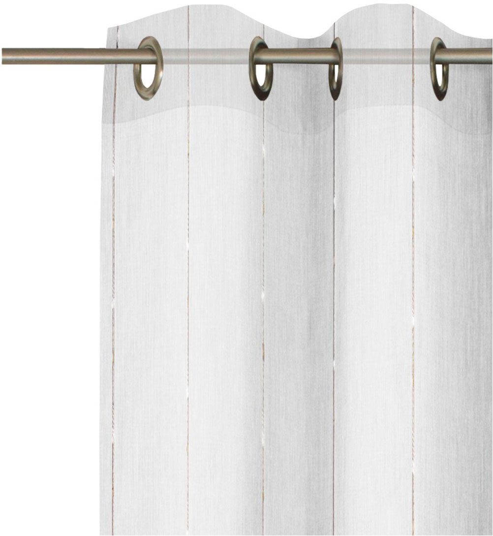 Wirth Gardine Lizzy (1 St), Ösen, halbtransparent