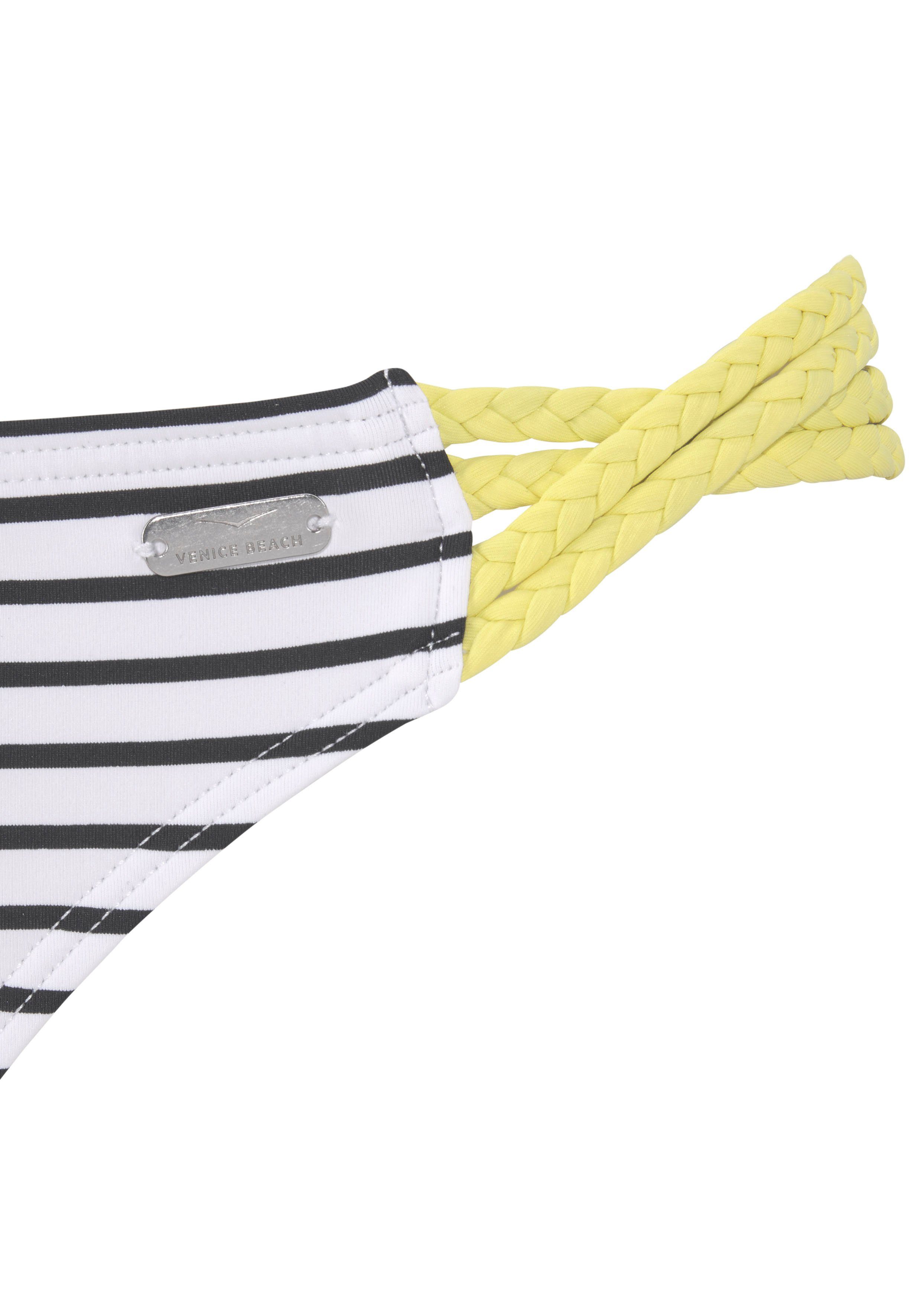 Venice Beach Bikini-Hose Camie mit geflochtenen Details – Bild 3 von 5