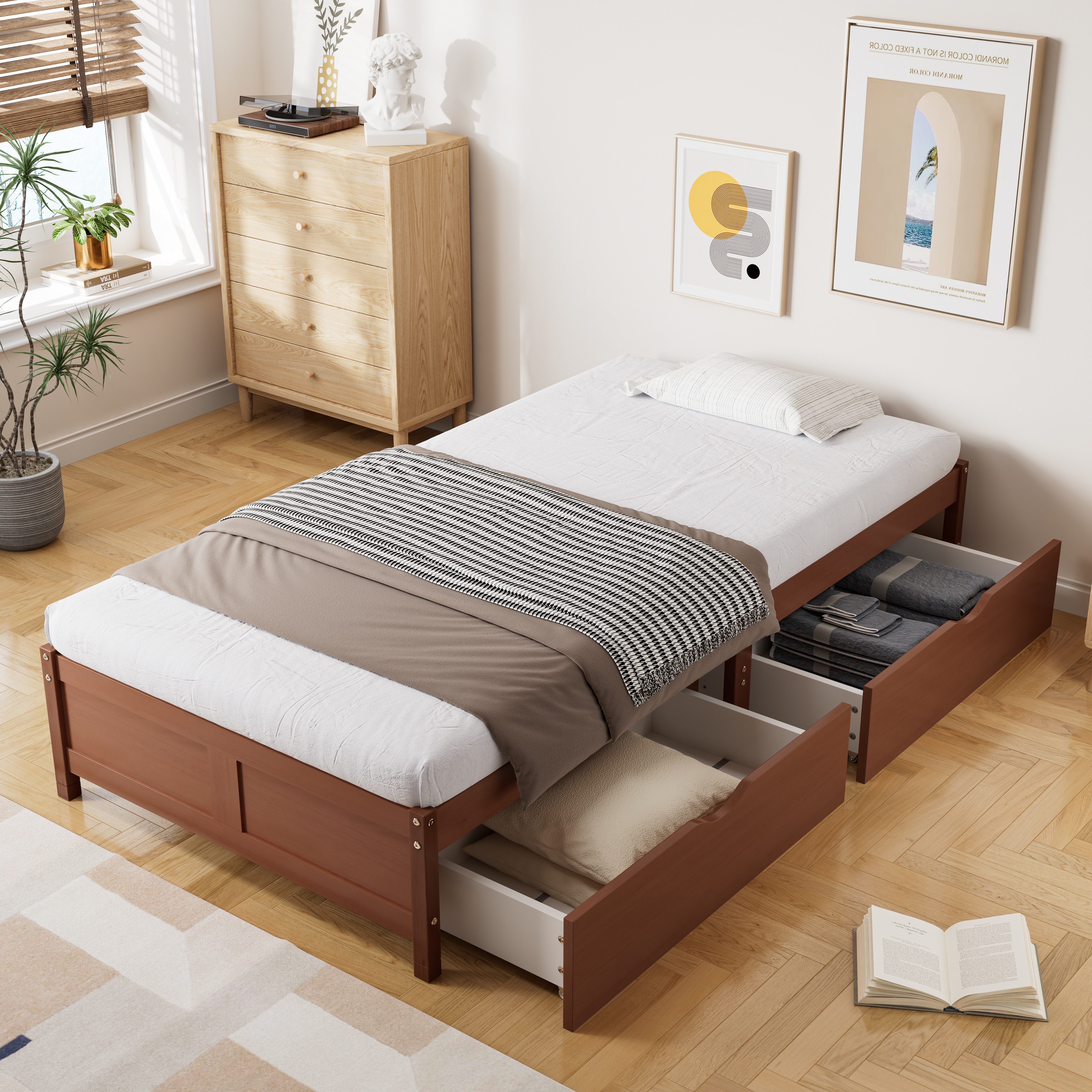 REDOM Stauraumbett Einzelbett Kinderbett Funktionsbett Doppelbett günstig online kaufen