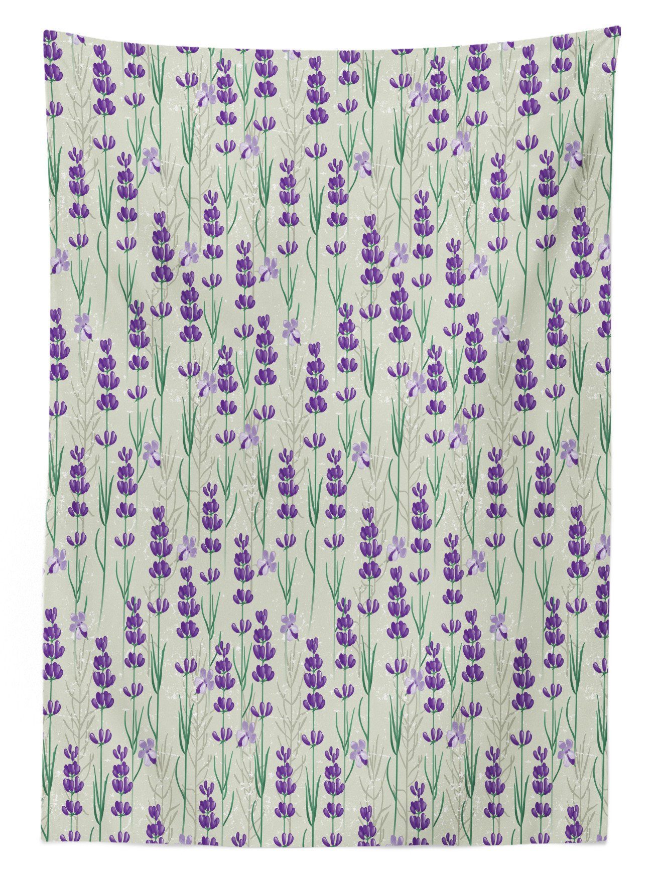 Kräuter Waschbar Farbfest Bereich Abakuhaus Botanical Frische den Tischdecke Lavendel geeignet Farben, Für Außen Klare