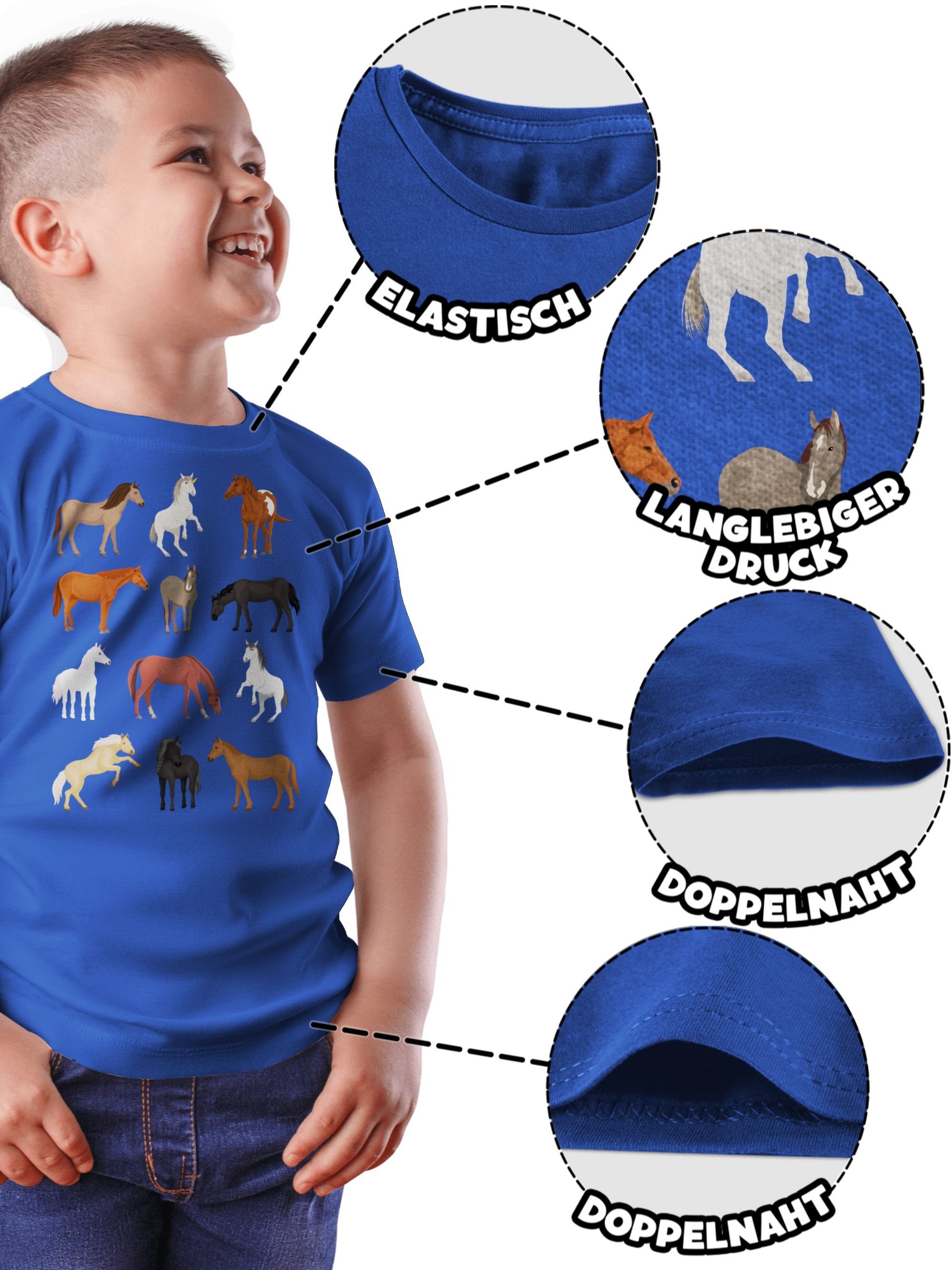 Shirtracer T-Shirt Pferde Reihe (1-tlg) Tiermotiv Animal Print