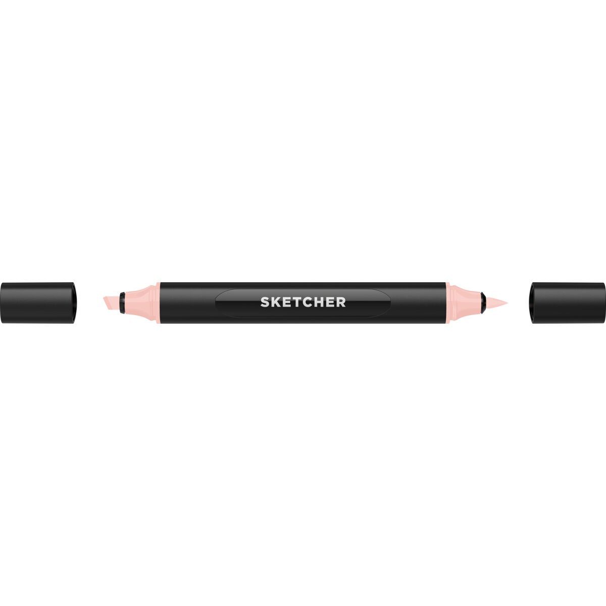 Filzstift Twinmarker Sketcher brush+chisel R 070 koralle mittel