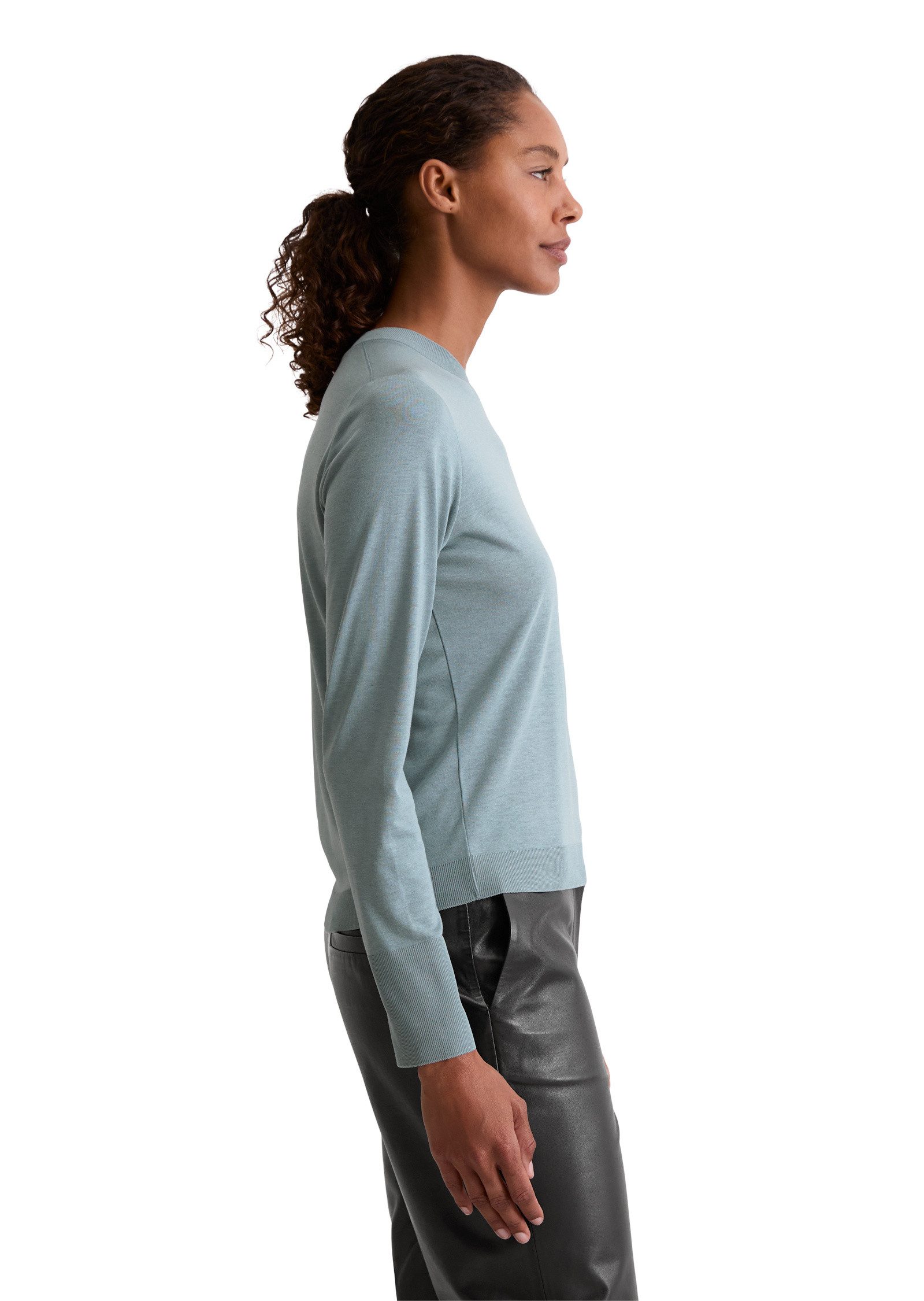 Marc O'Polo Langarmshirt aus TENCEL™ Lyocell-Baumwolle-Mix günstig online kaufen