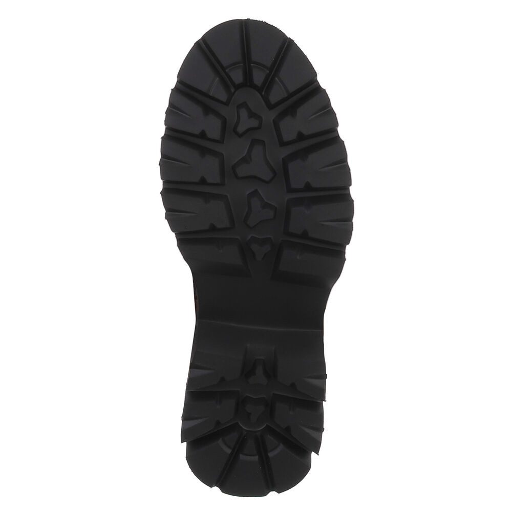 Ital-Design Modische Damenstiefel mit Ösen und robustem Absatz Plateaustiefel (90756031) Blockabsatz Stiefel in Schwarz – Bild 3 von 5