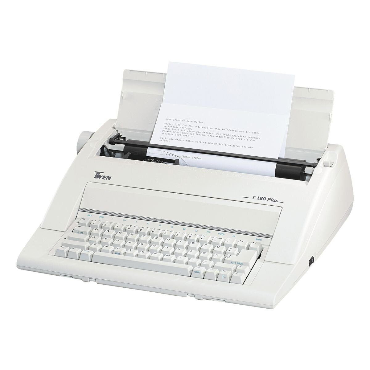 TWEN Schreibmaschine T 180 plus, portabel