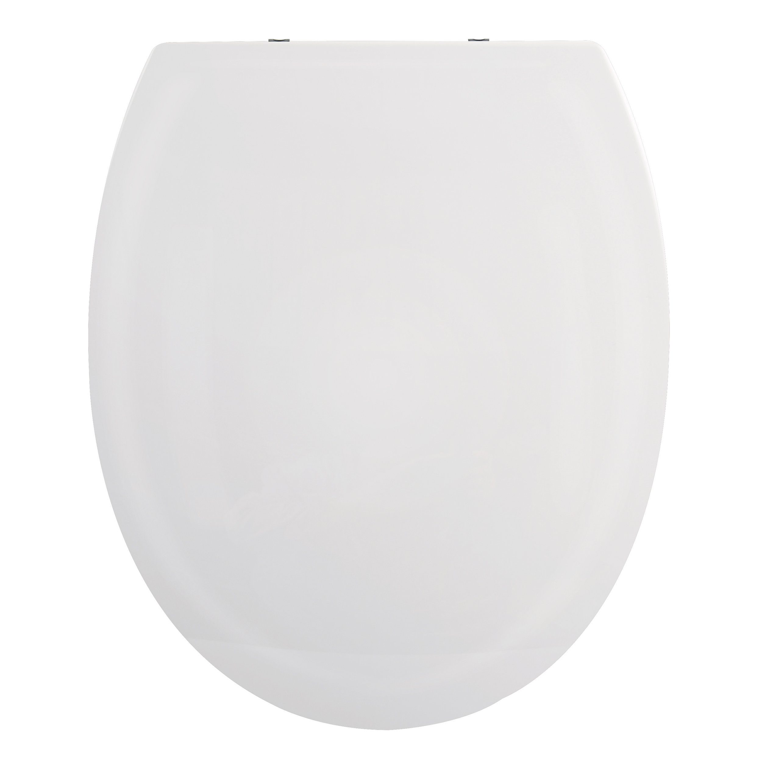 spirella WC-Sitz HARRY, Premium Toilettendeckel aus leichtem PP Thermoplast Kunststoff, hohe Stabilität, bruchsicher, Edelstahl Scharniere mit Quick-Release-Funktion zur einfachen Schnellreinigung, Soft Close Absenkautomatik, oval, weiß
