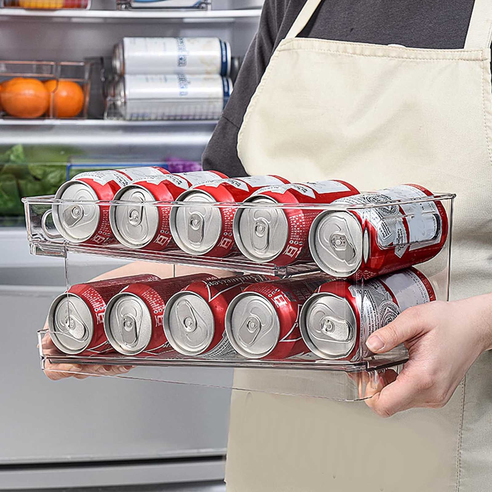 VOSSBACH Aufbewahrungsbox Kühlschrank Dosen Organizer Dosenspender Dosenhalter Getränkehalter (1 St), für 250ml/330ml Getränkedosen