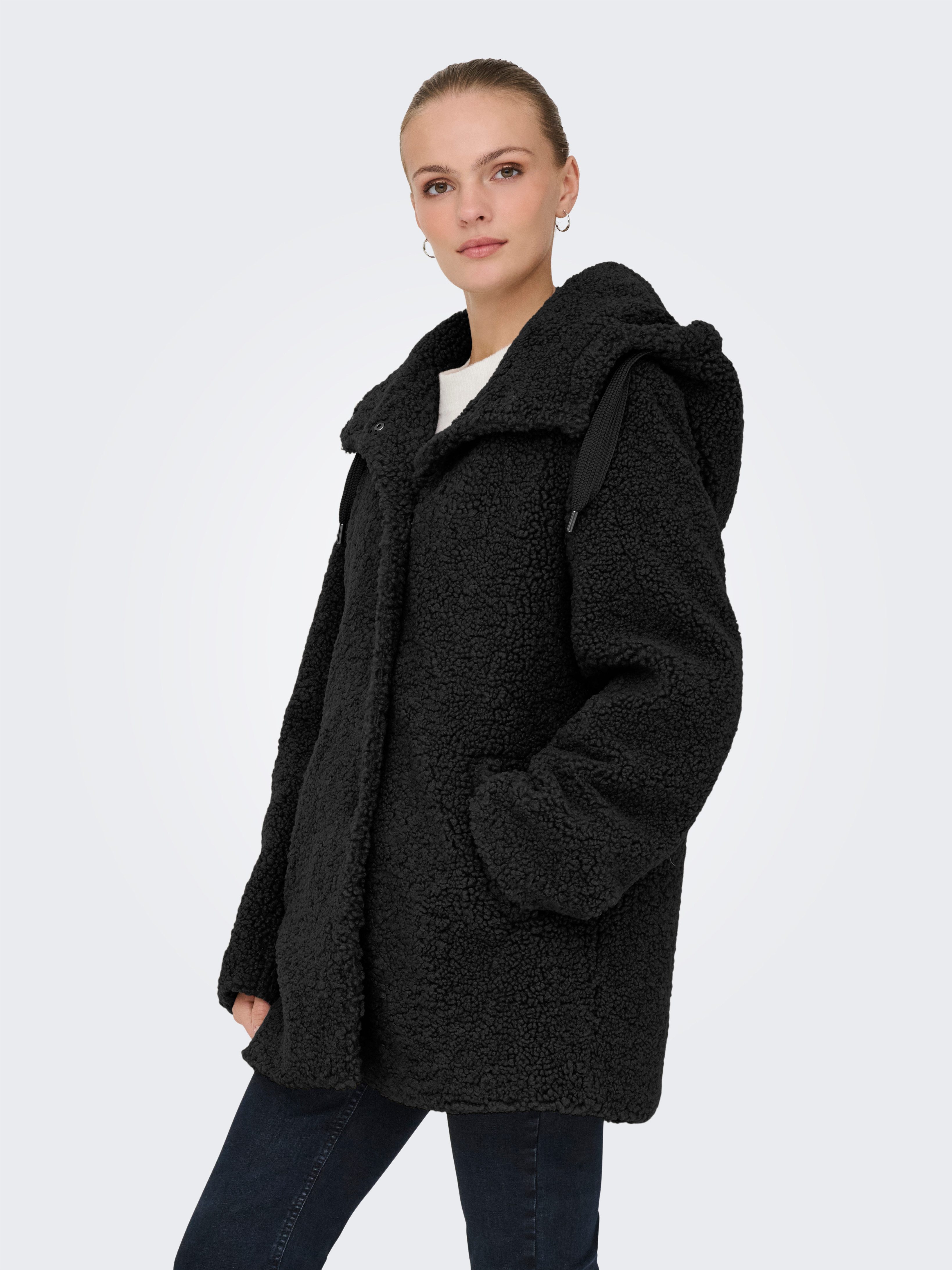 ONLY Kurzmantel ONLMINA CURLY TEDDY COAT OTW