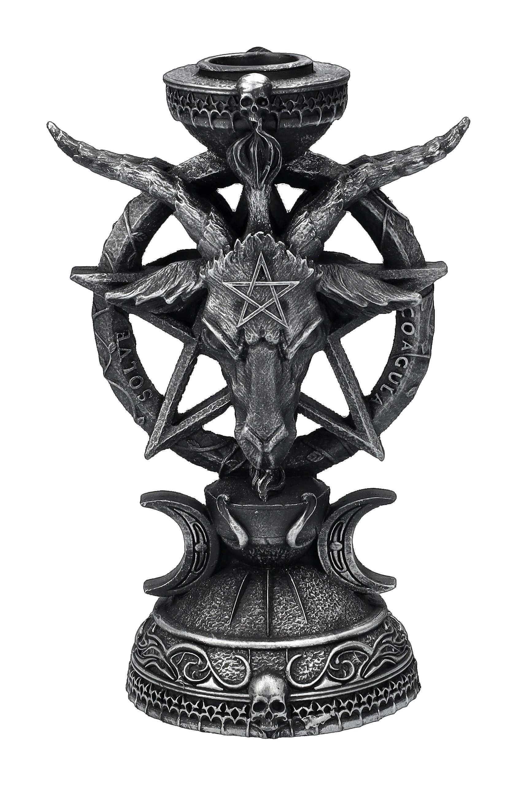 Figuren Shop GmbH Kerzenhalter Kerzenhalter - Light of Baphomet - Nemesis Now - Gothic Dekoartikel