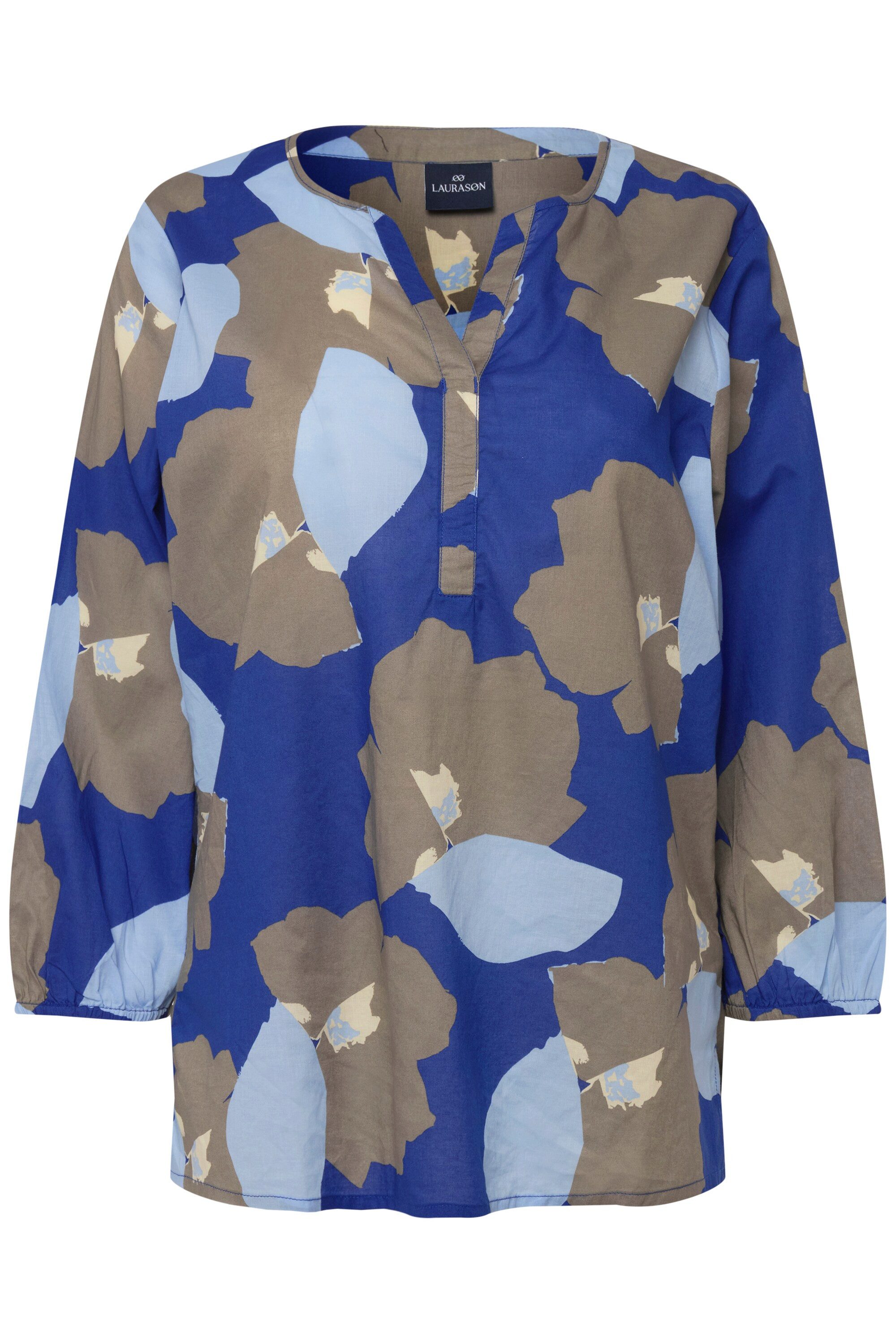 Laurasøn Tunika Bluse Blüten Print 3/4-Ärmel günstig online kaufen