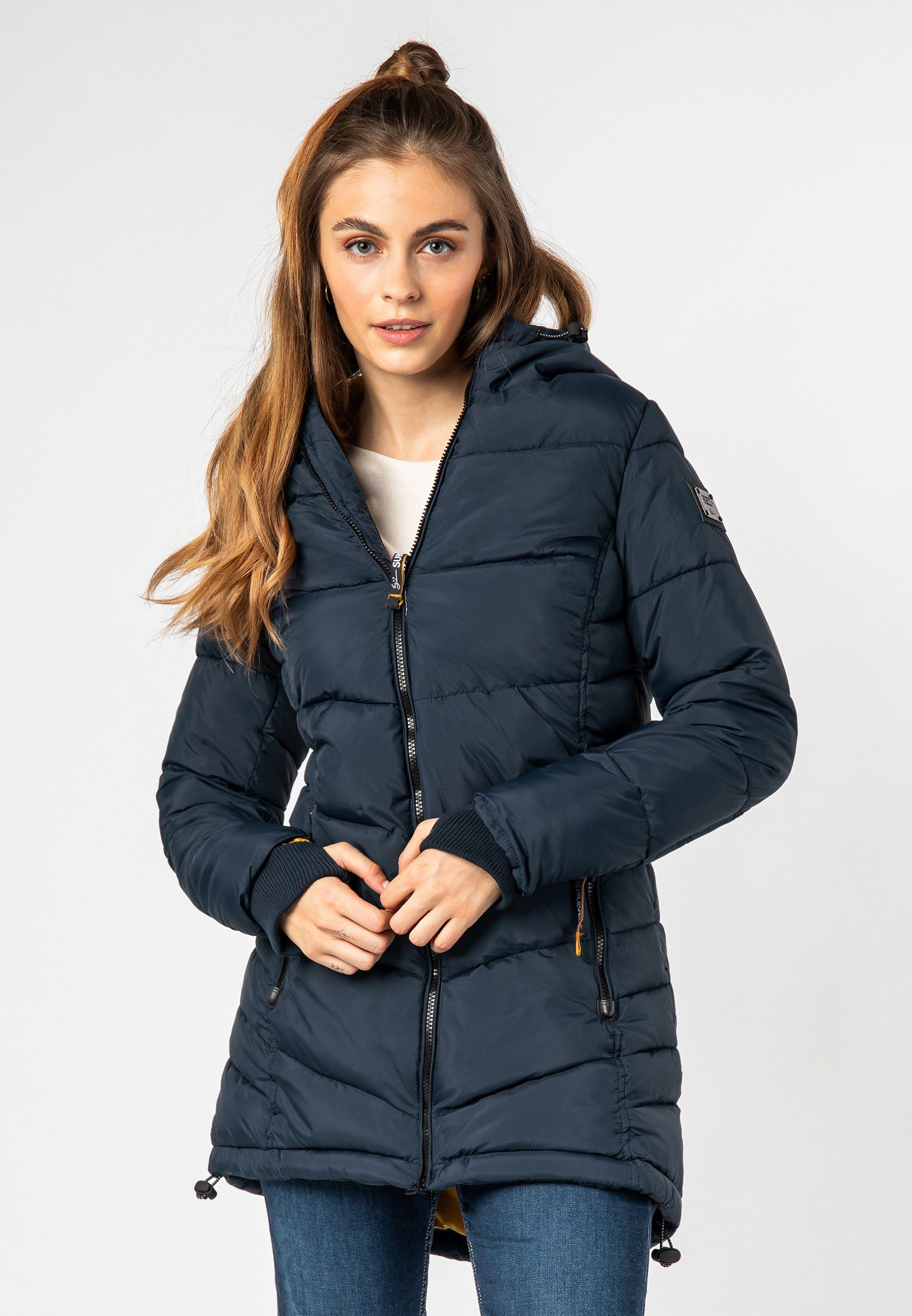 SUBLEVEL Wintermantel Steppmantel tailliert warm wattiert günstig online kaufen