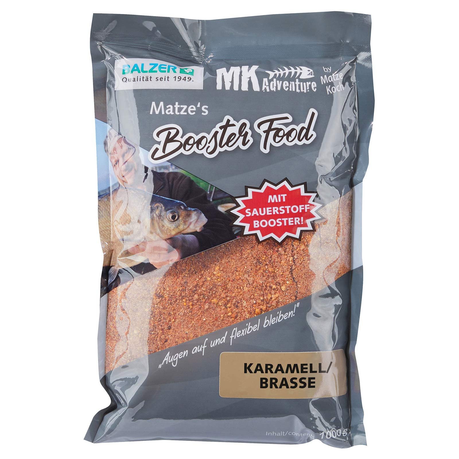 Balzer Kunstköder, Balzer MK Booster Food Karausche/Brasse 1kg Grundfutter