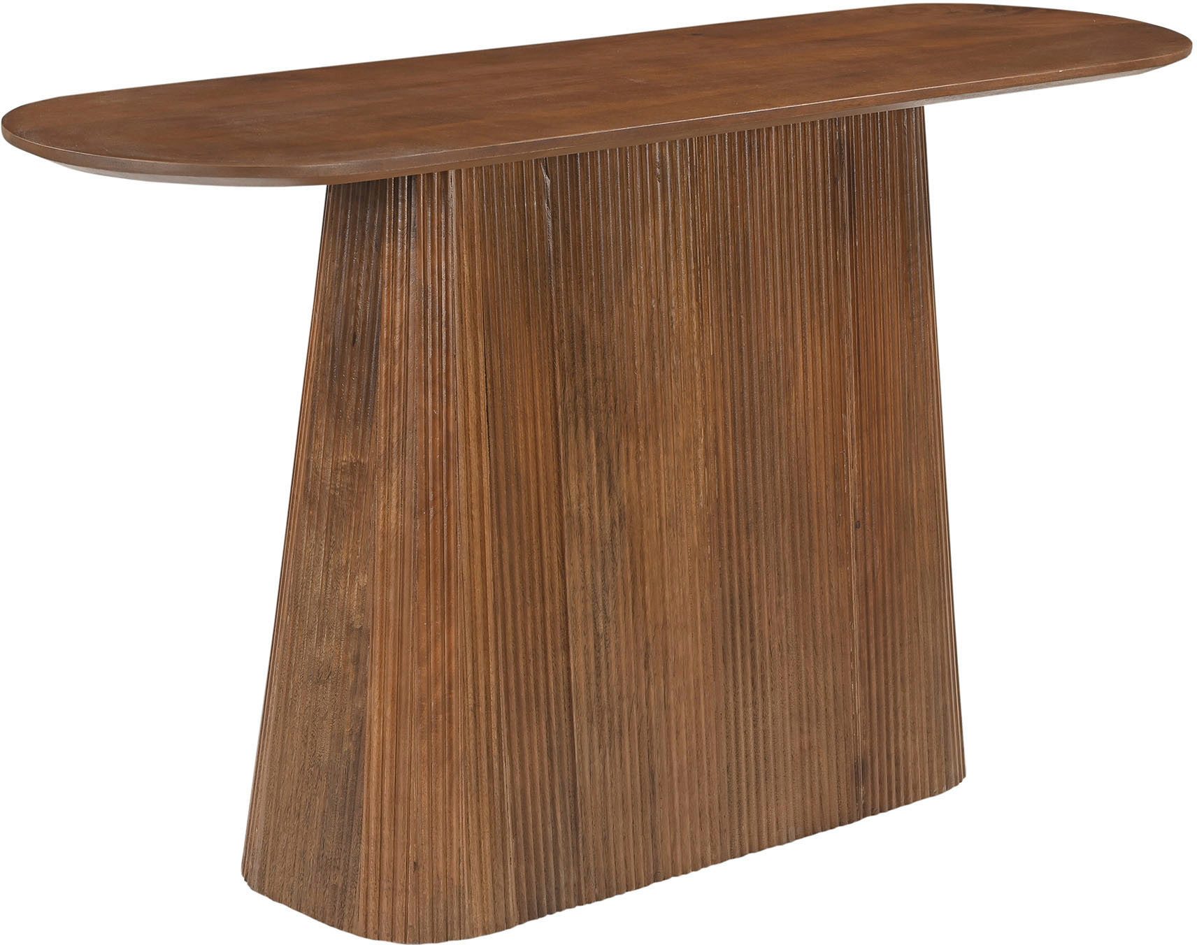 SIT Konsolentisch MANGO NATURAL, mit Sockelfuß im Lamellendesign