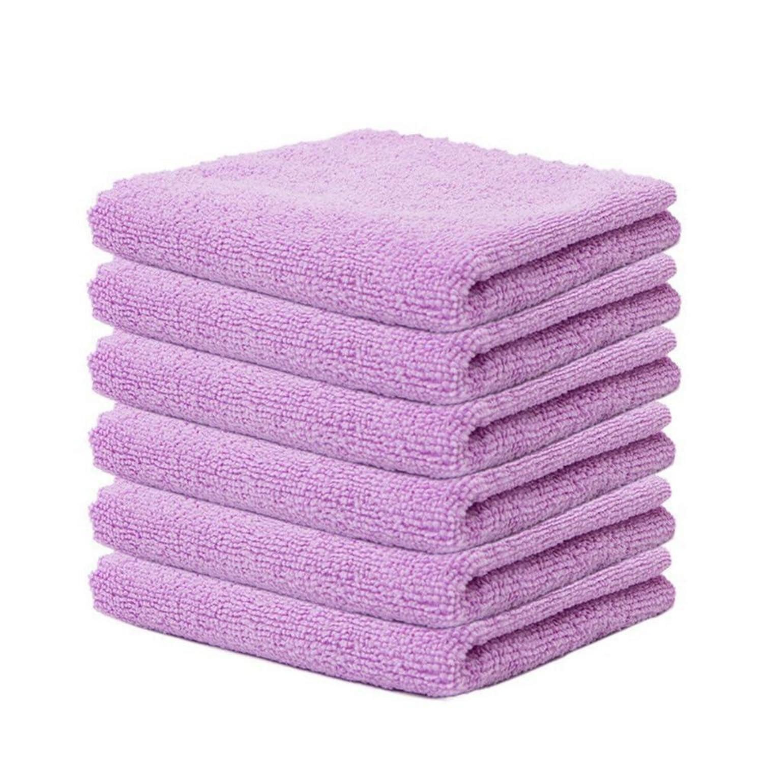 LuxusKollektion Mikrofaser Reinigungstücher Lila 30*30CM Mikrofasertuch (Textil, 30x30 cm, 10-tlg)