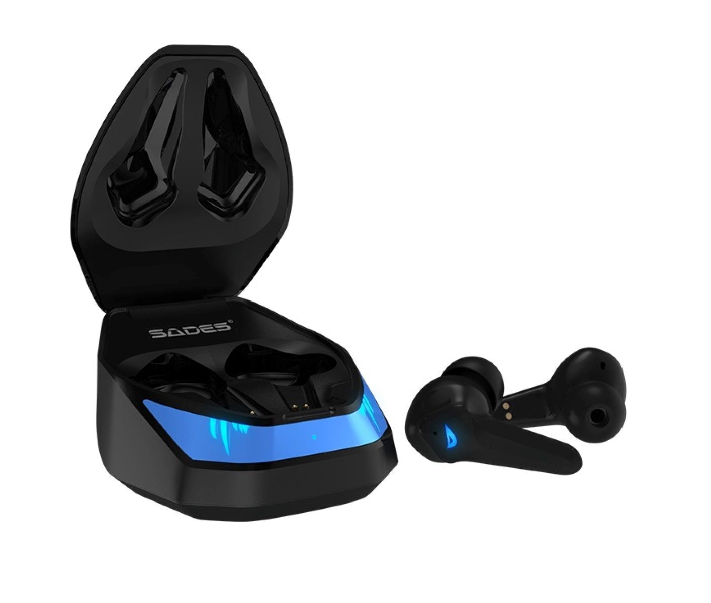 Sades Wings 200 TW-S02 In-Ear-Kopfhörer (kabellos, Stereo, mit Mikrofon, Bluetooth 5.0, automatische Kopplung) | In-Ear-Kopfhörer