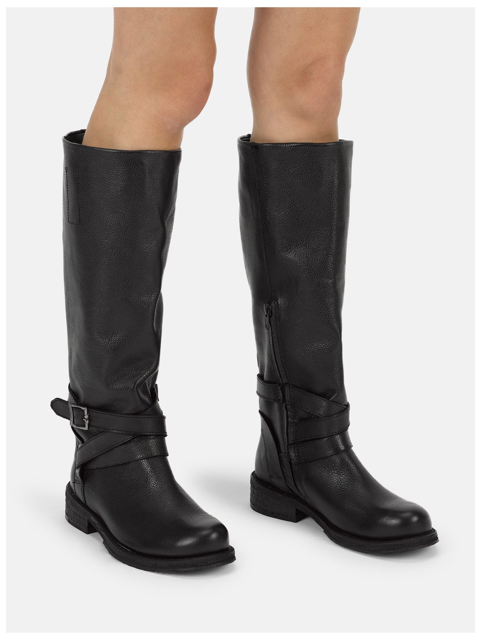 Felmini Wide Fit Stiefel Leder . Stiefel