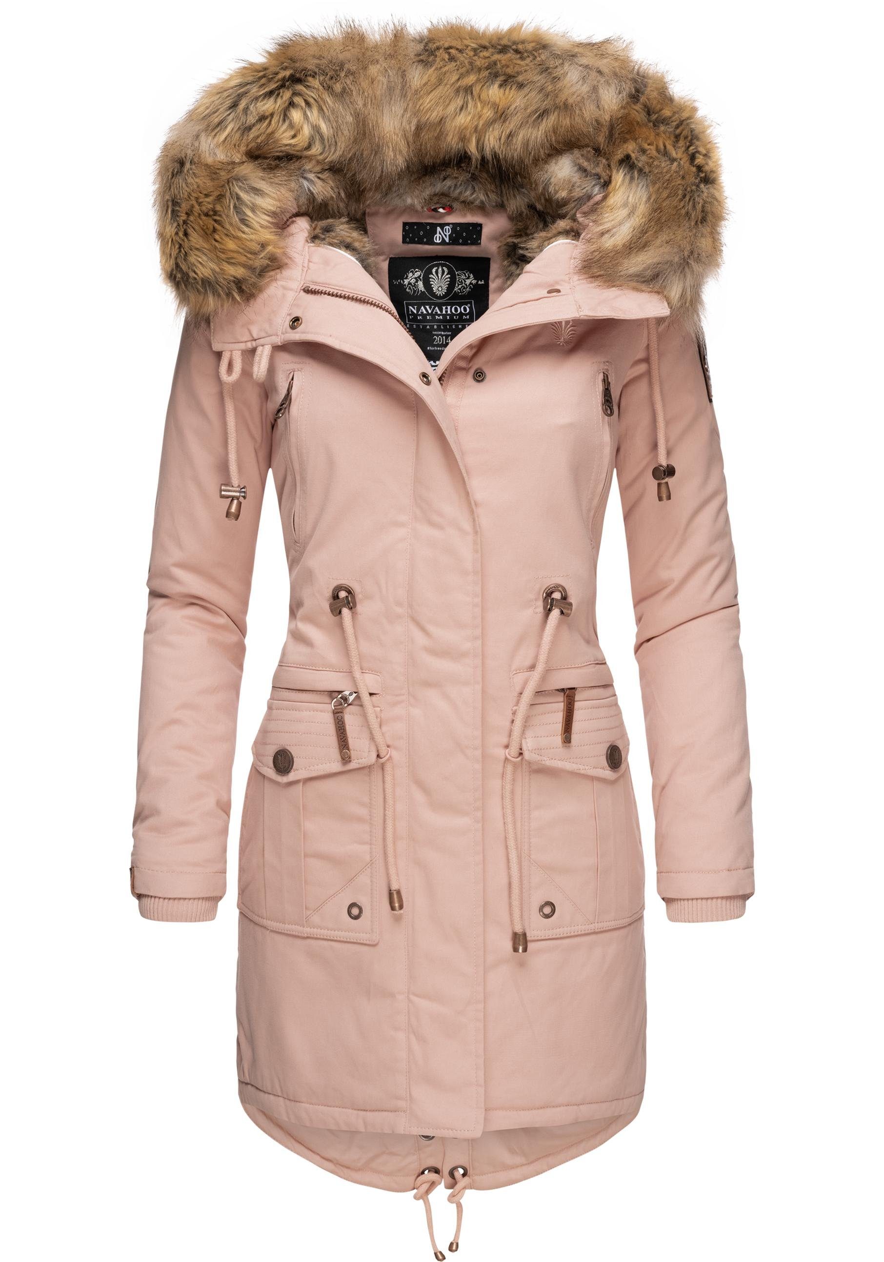 Navahoo Wintermantel "Rosinchen", stylischer Damen Winter Baumwollparka mit günstig online kaufen